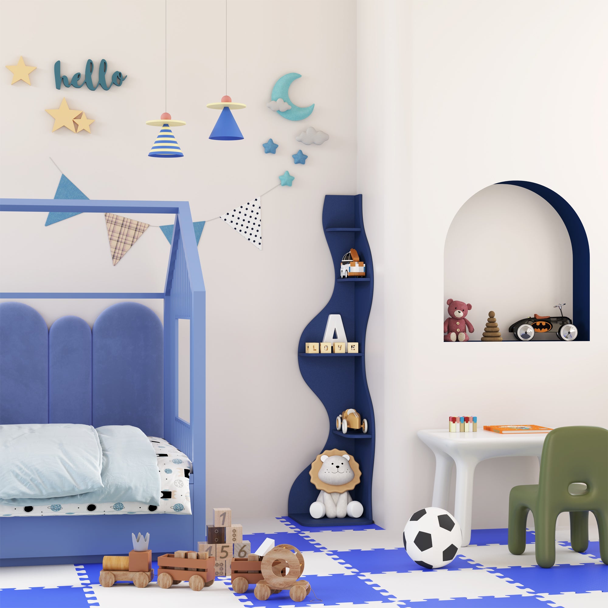 YOWOS Viva La Vida Series Flamenco Wave Display Shelf