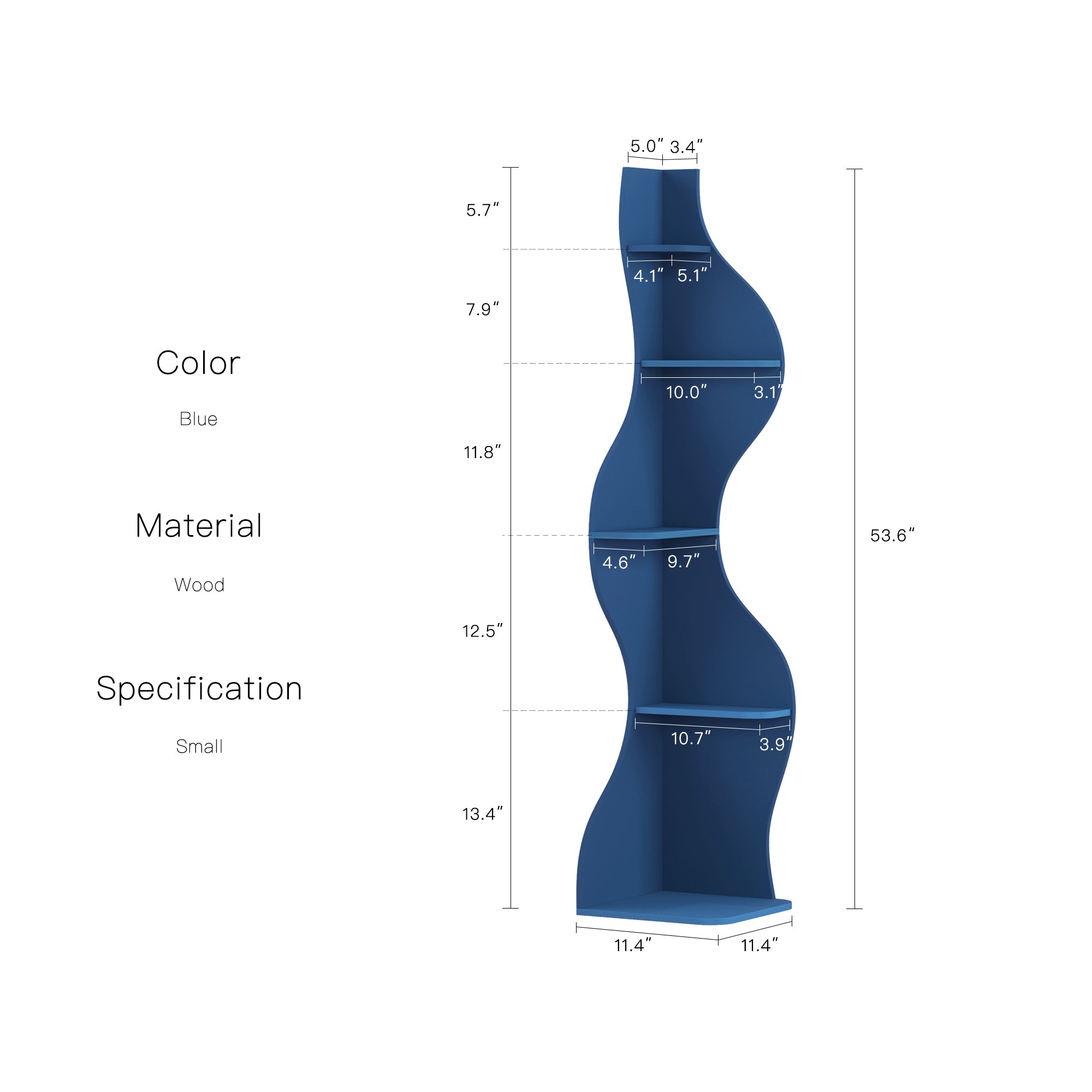 YOWOS Viva La Vida Series Flamenco Wave Display Shelf