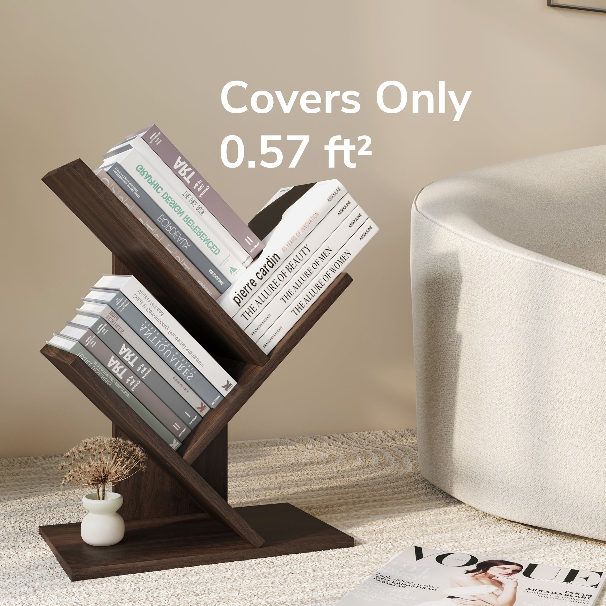 YOWOS Compact Tree Tabletop Small Bookshelf-Clearance Sale-7 left