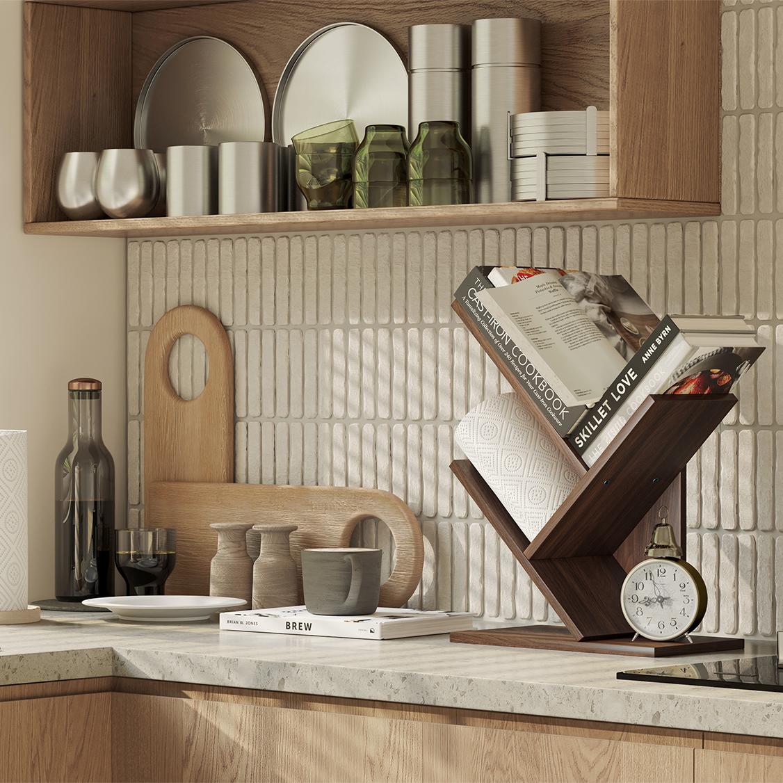 YOWOS Compact Tree Tabletop Small Bookshelf-Clearance Sale-7 left