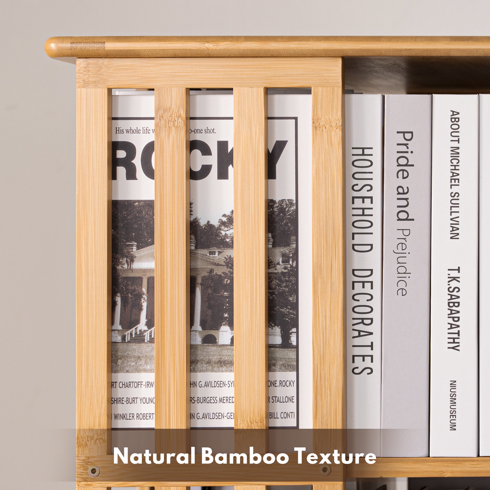 YOWOS Vortex Series Meridian 360° Rotating Bookshelf /CD Organizer