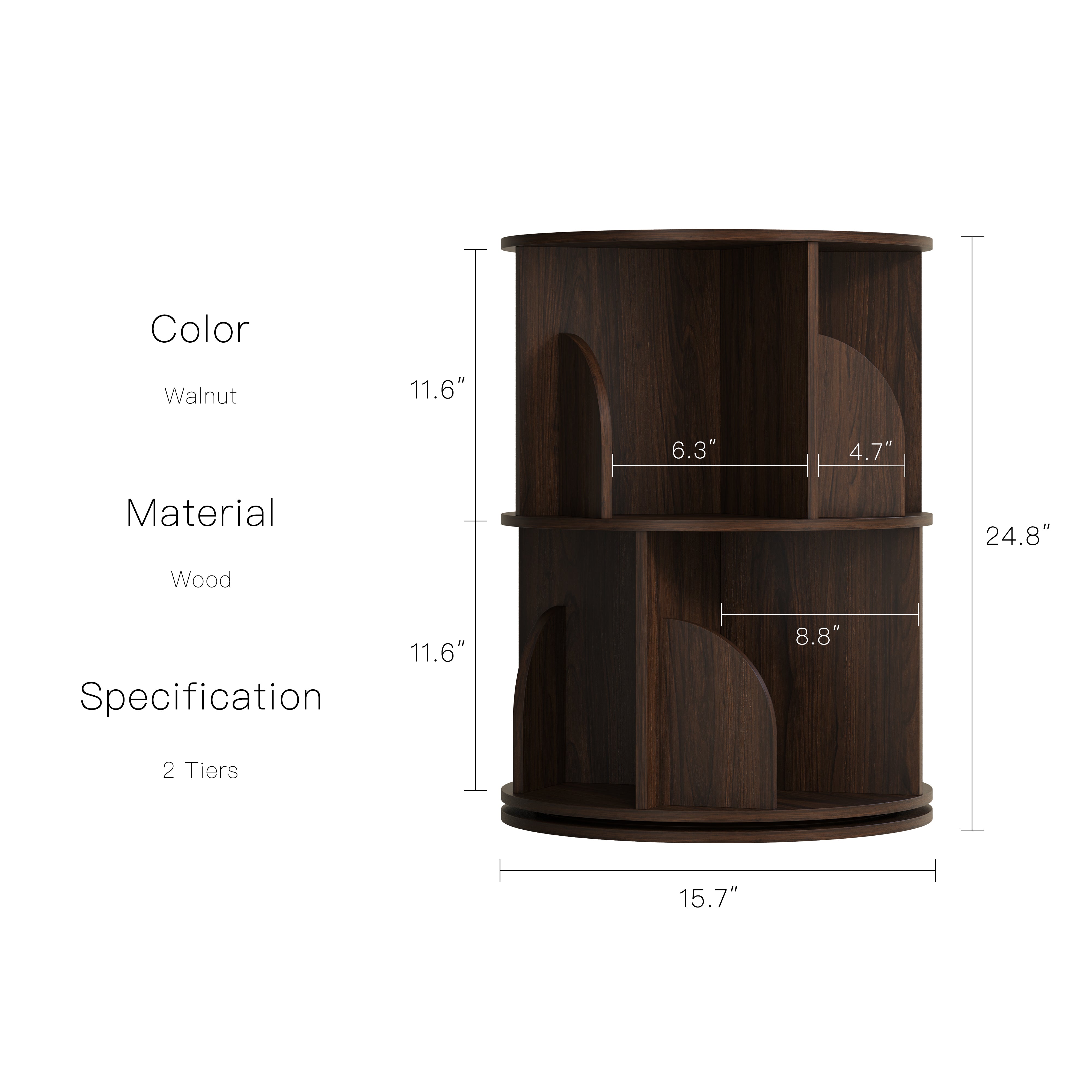 YOWOS Circinus Core 360° Rotating Storage Rack