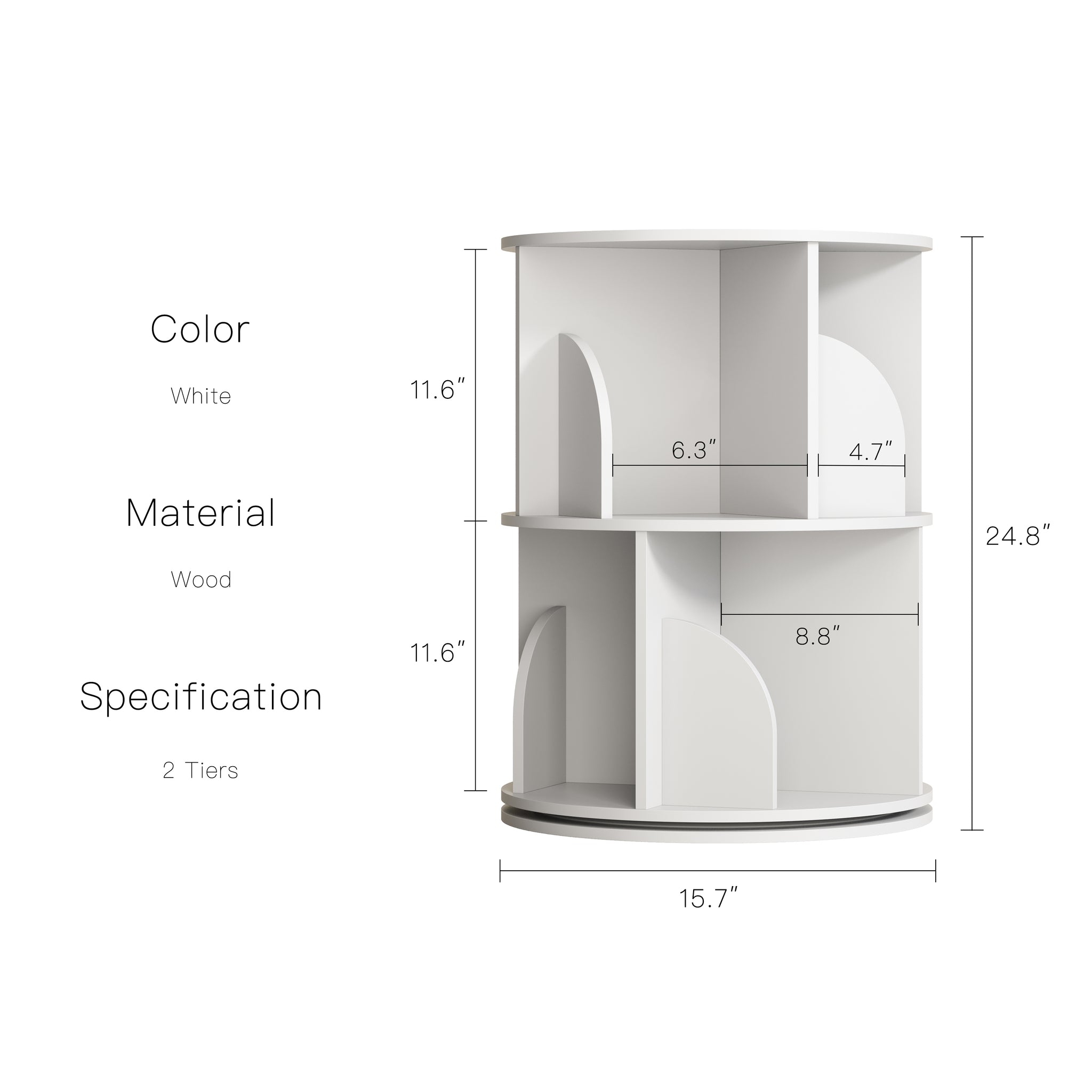 YOWOS Circinus Core 360° Rotating Storage Rack