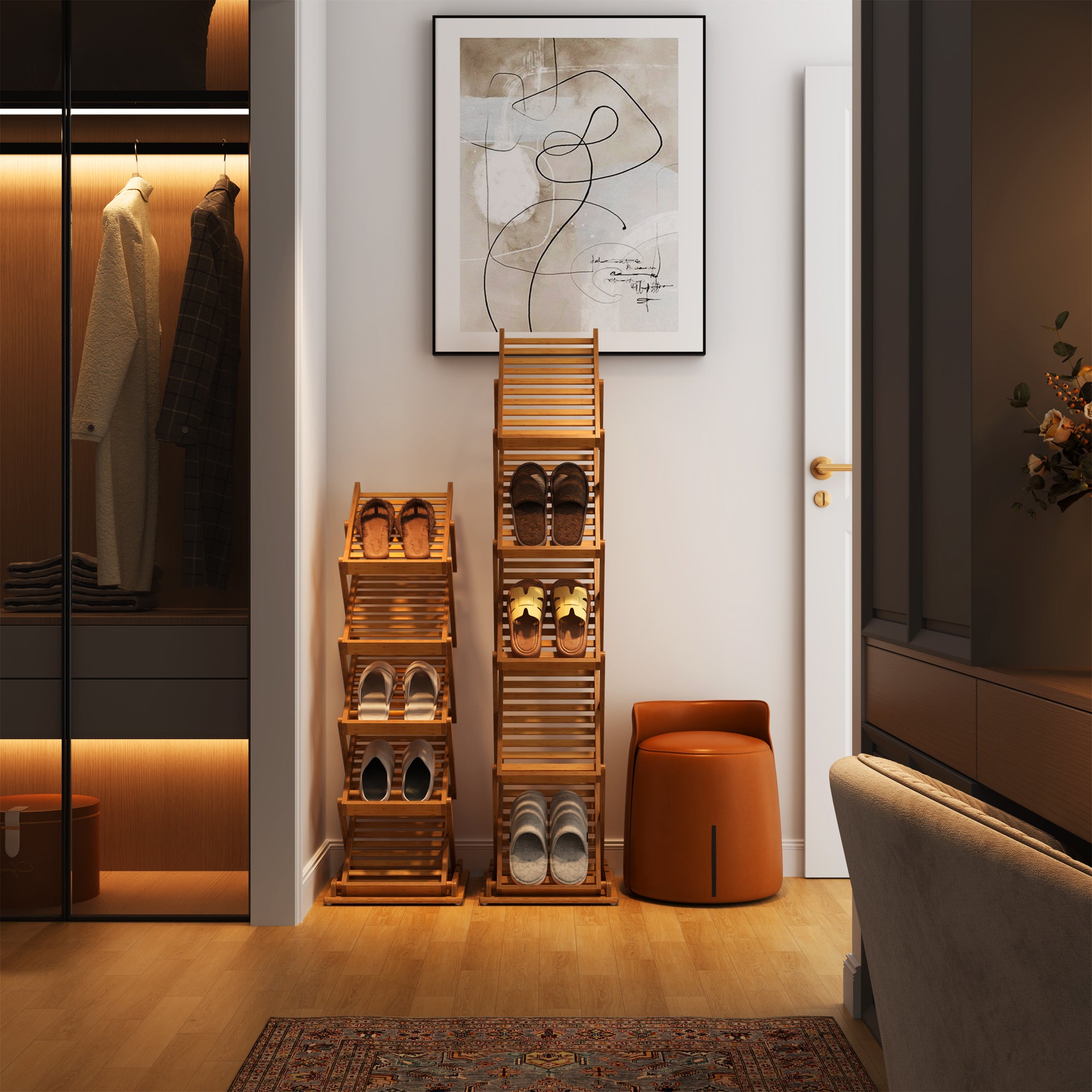 YOWOS Zip Stack Series FlowLift 5-Tier Foldable Shoe Rack / Storage Rack