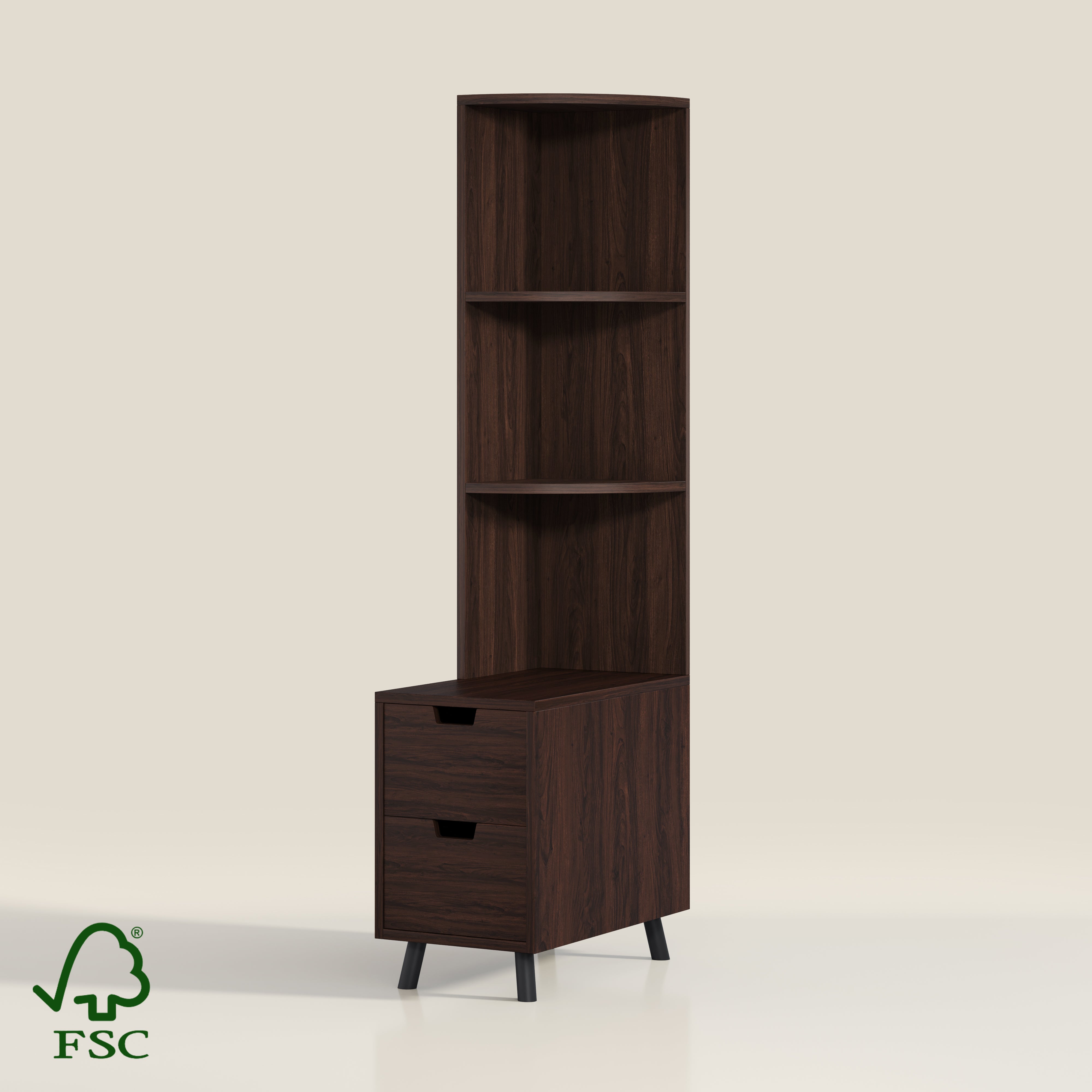 YOWOS Tall Bedside Table Bookshelf with Drawers-Clearance Sale-7 left