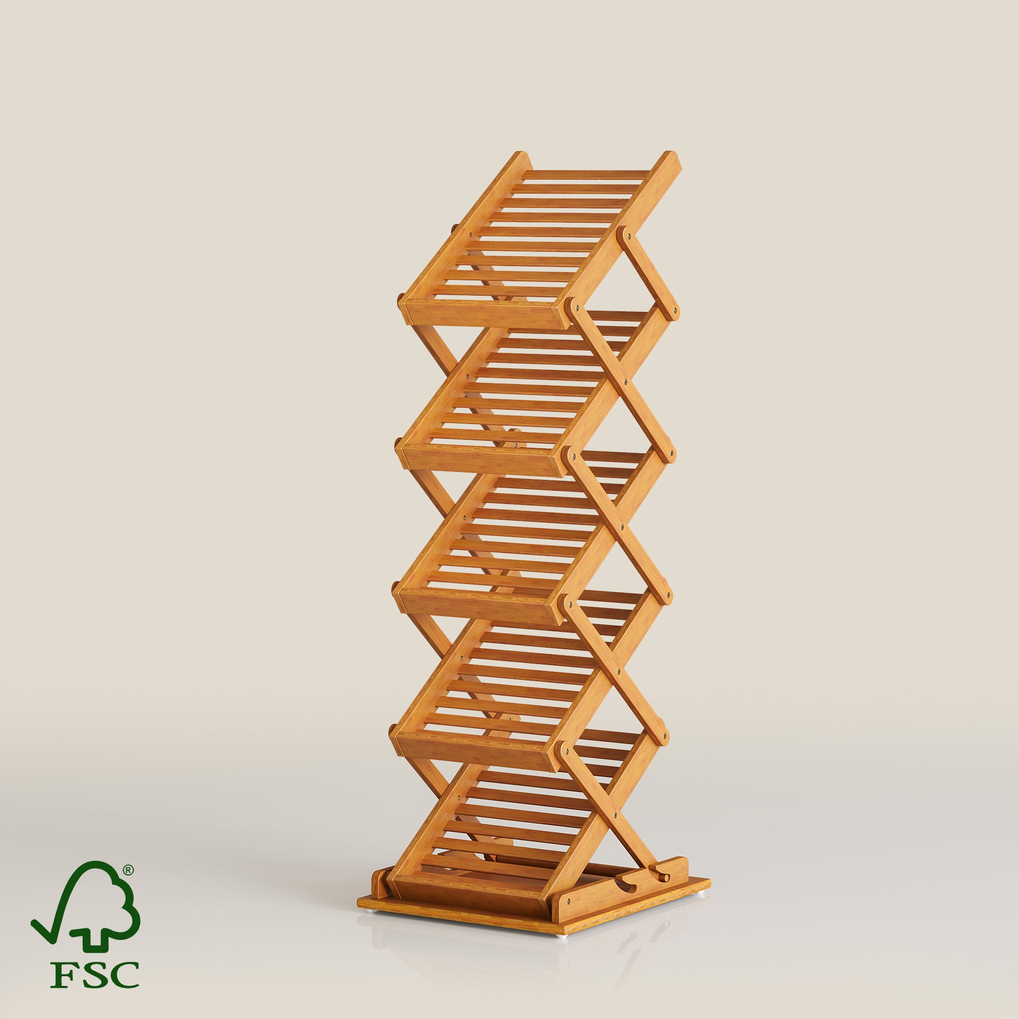 YOWOS FlowLift 5-Tier Accordion Folding Rack