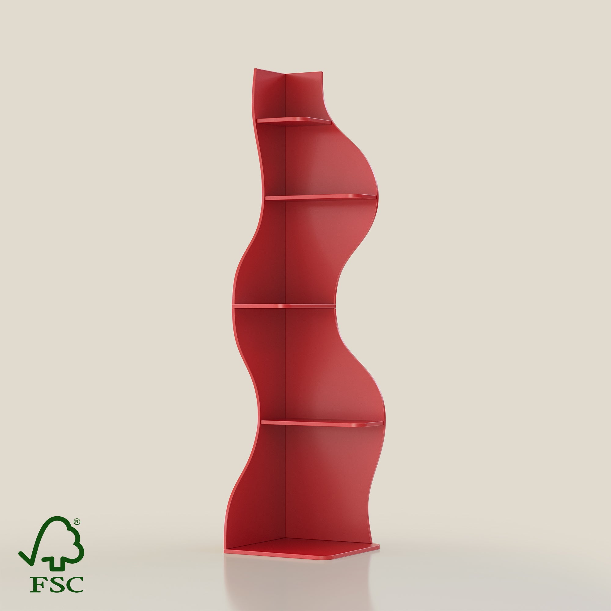 YOWOS Flamenco Wave Display Shelf 69.4