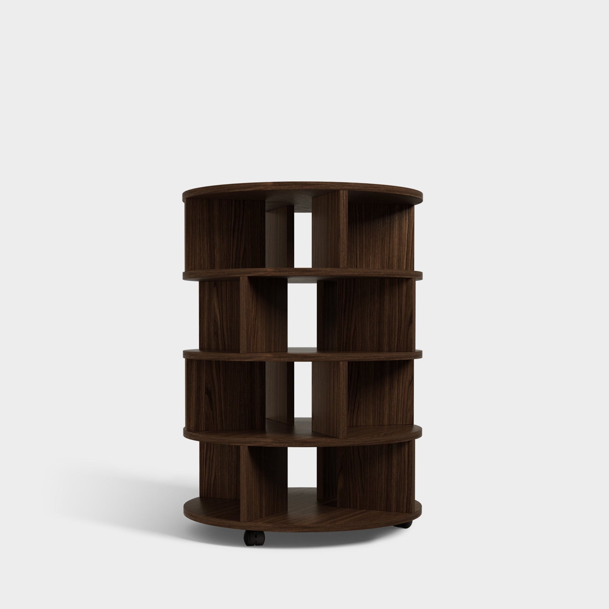 YOWOS Vintage Round Rotating Shoe Rack Tower On Wheels-Clearance Sale-3 left