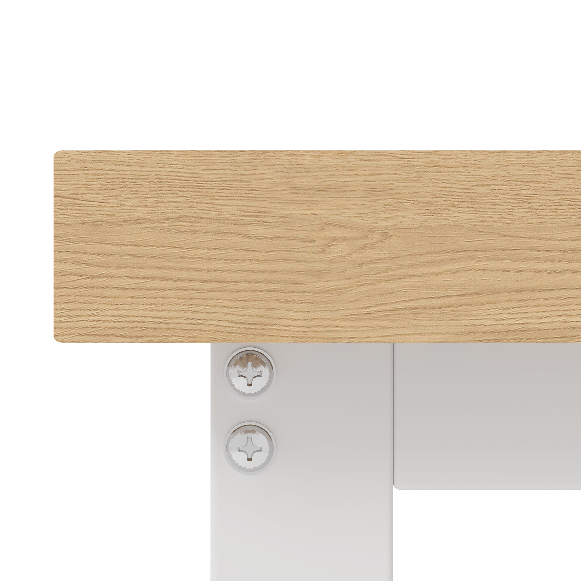 YOWOS Worktop Series Steelstride Ergonomic Computer Desk Wood Natural 61.0