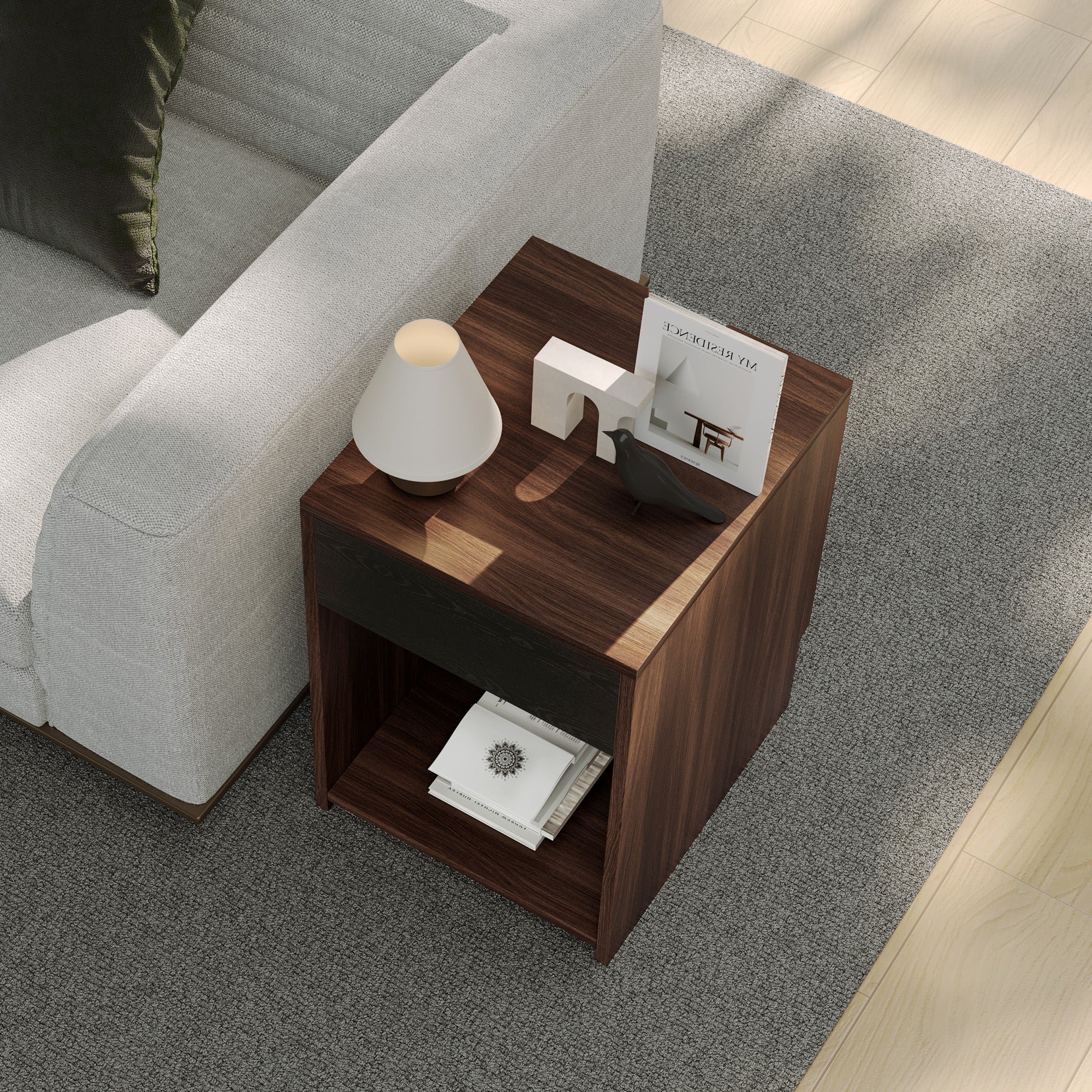 YOWOS Side Tables Nightstand with Drawer-Clearance Sale-7 left