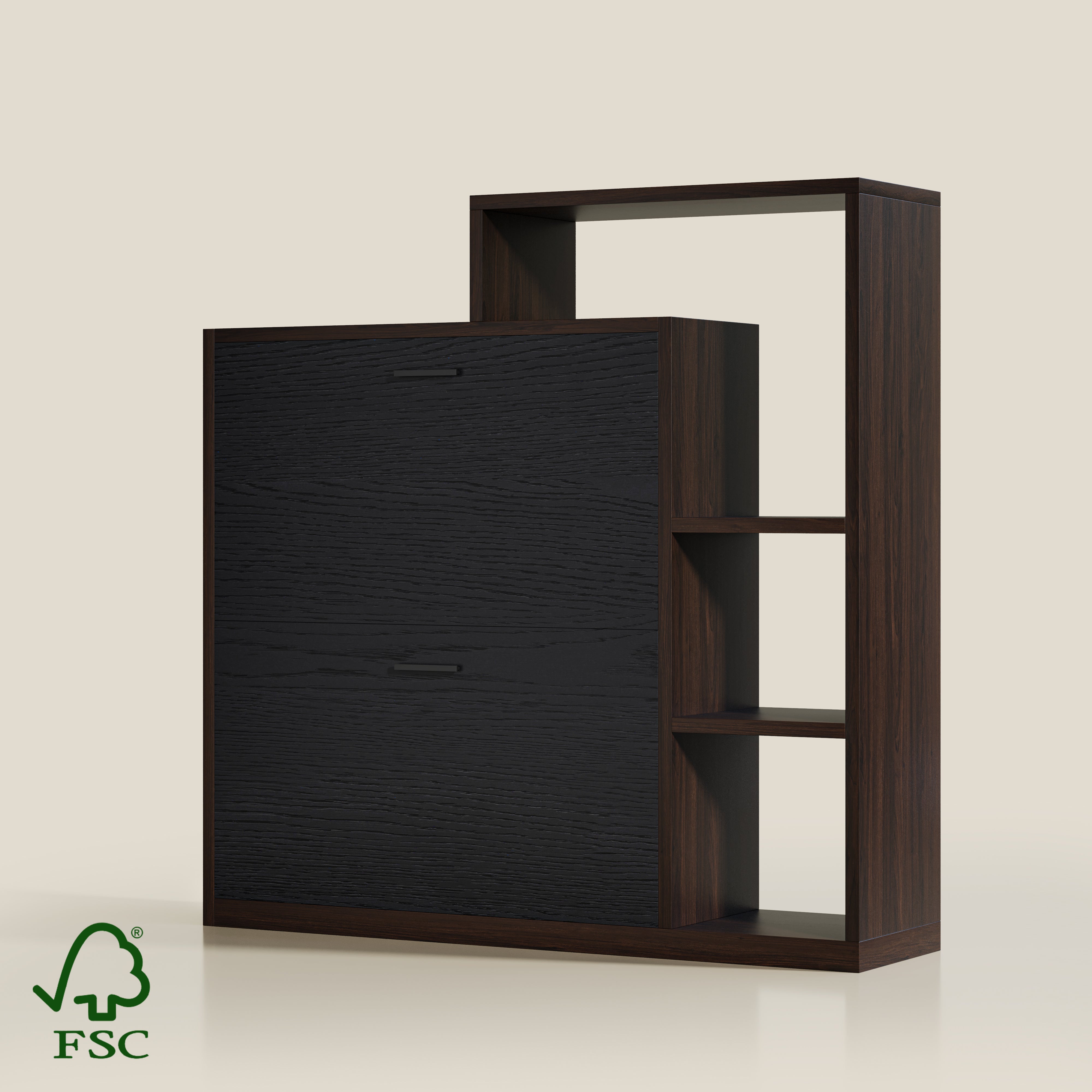 YOWOS Entryway Shoe Rack Shoe Cabinet With Flip-Drawer-Clearance Sale-7 left