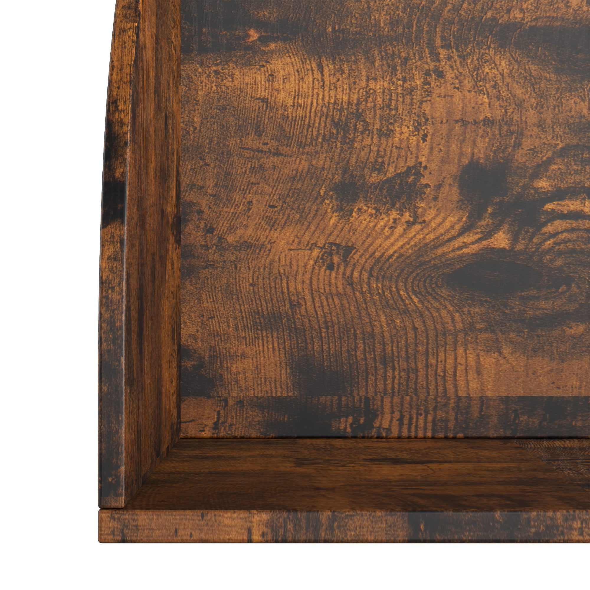 YOWOS Viva La Vida Series Flamenco Wave Display Shelf Wood Rustic Large Size