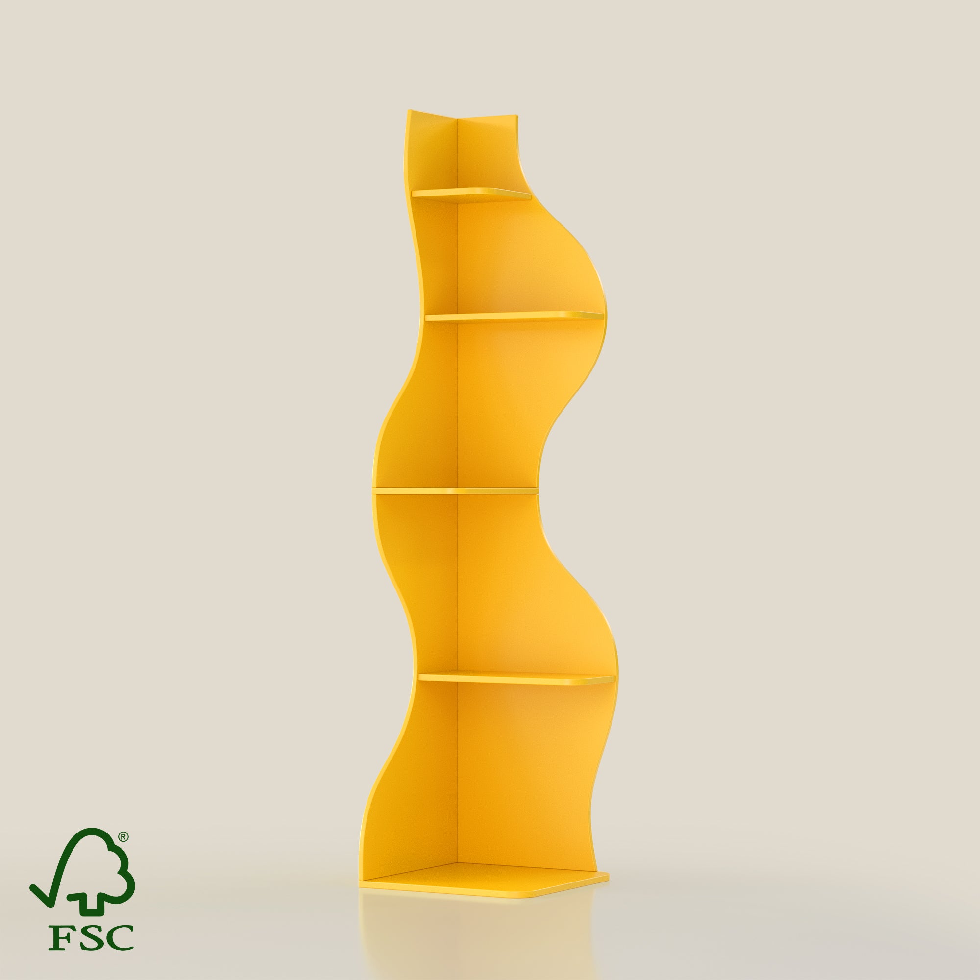 YOWOS Flamenco Wave Display Shelf 53.6