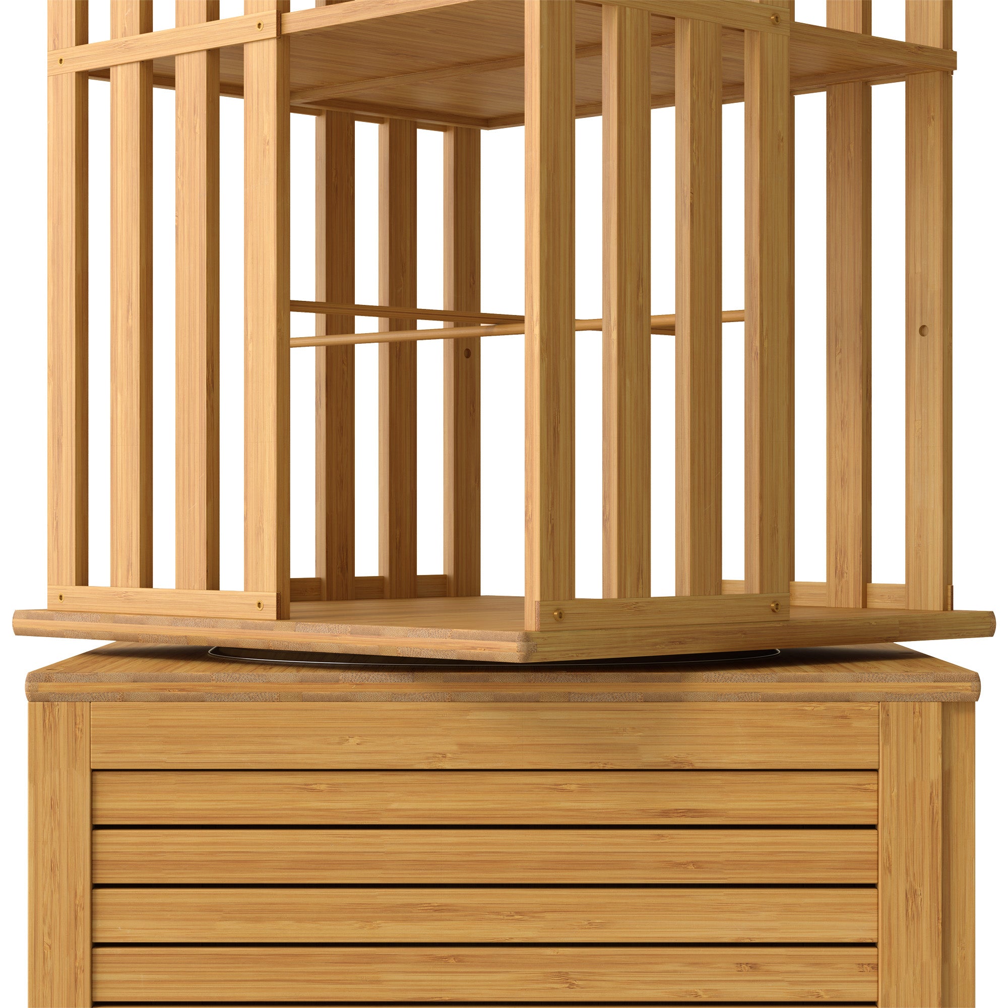 YOWOS Vortex Series Meridian 360° Rotating Bookshelf /CD Organizer