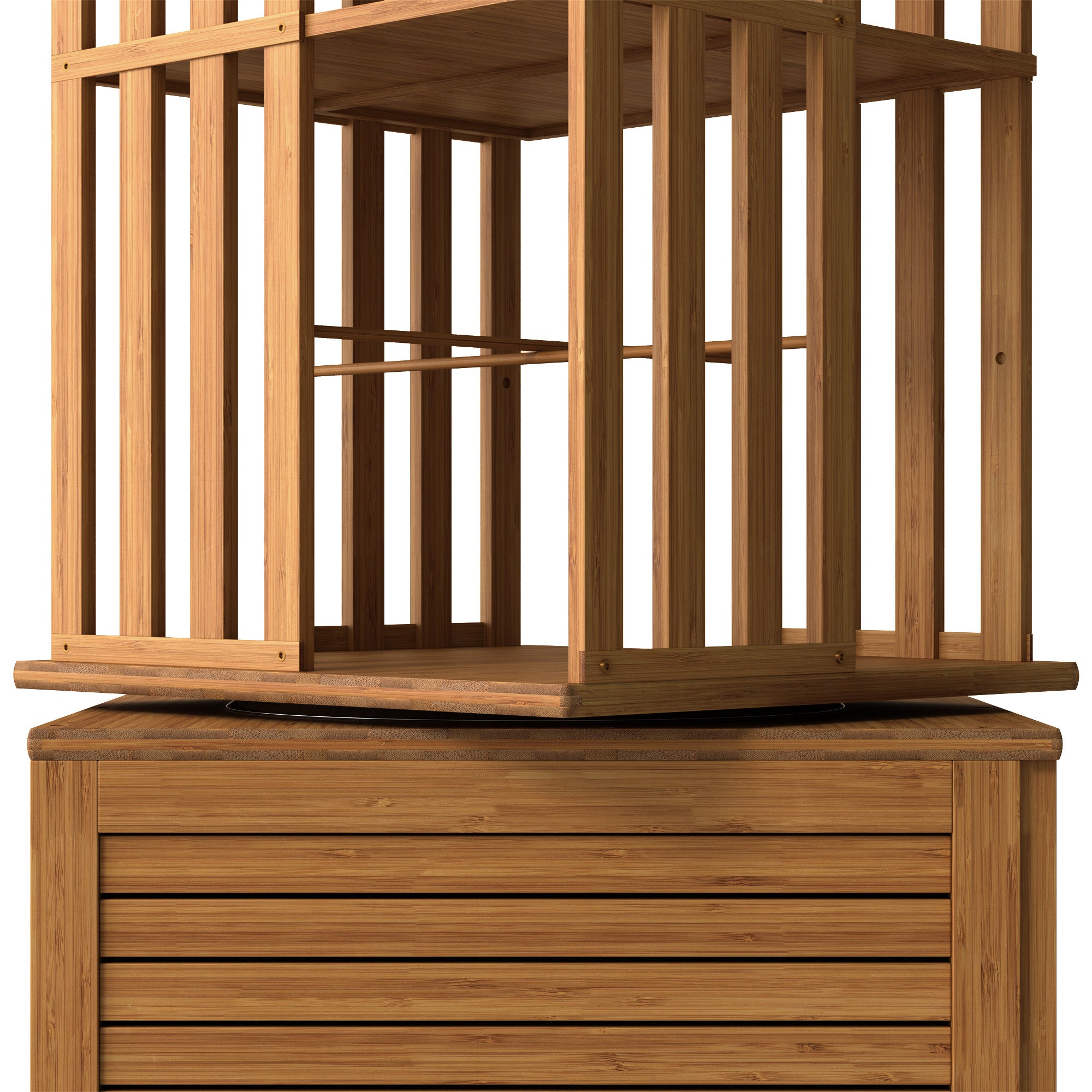 YOWOS Vortex Series Meridian 360° Rotating Bookshelf /CD Organizer