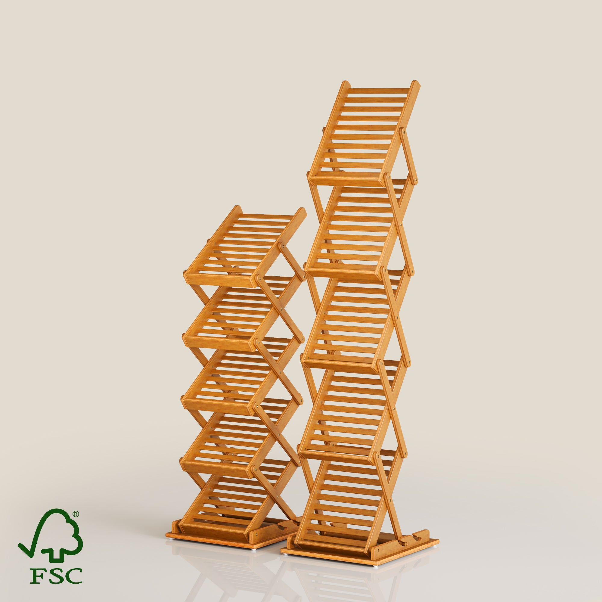 YOWOS FlowLift 5-Tier Accordion Folding Rack