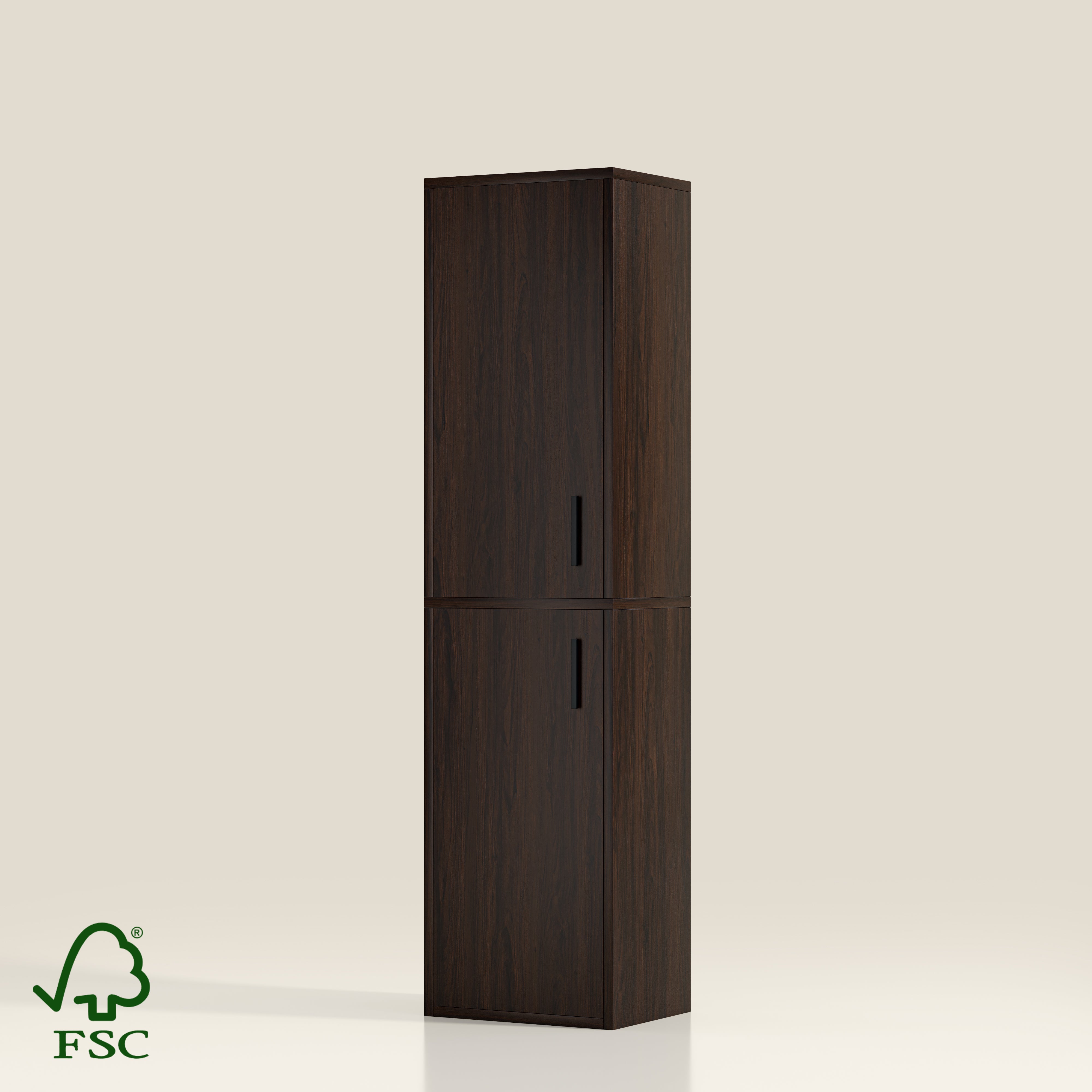 YOWOS 7-Tier Tall Wood Shoe Storage Cabinet with Doors-Clearance Sale-9 left