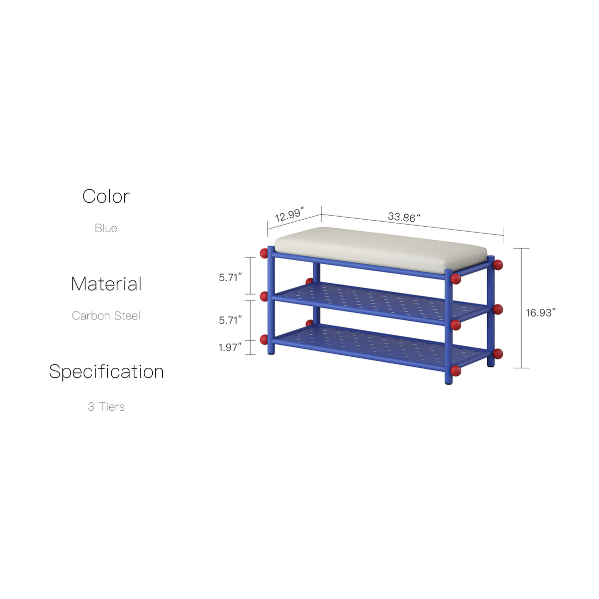 YOWOS Kiko Shoe Rack Bench