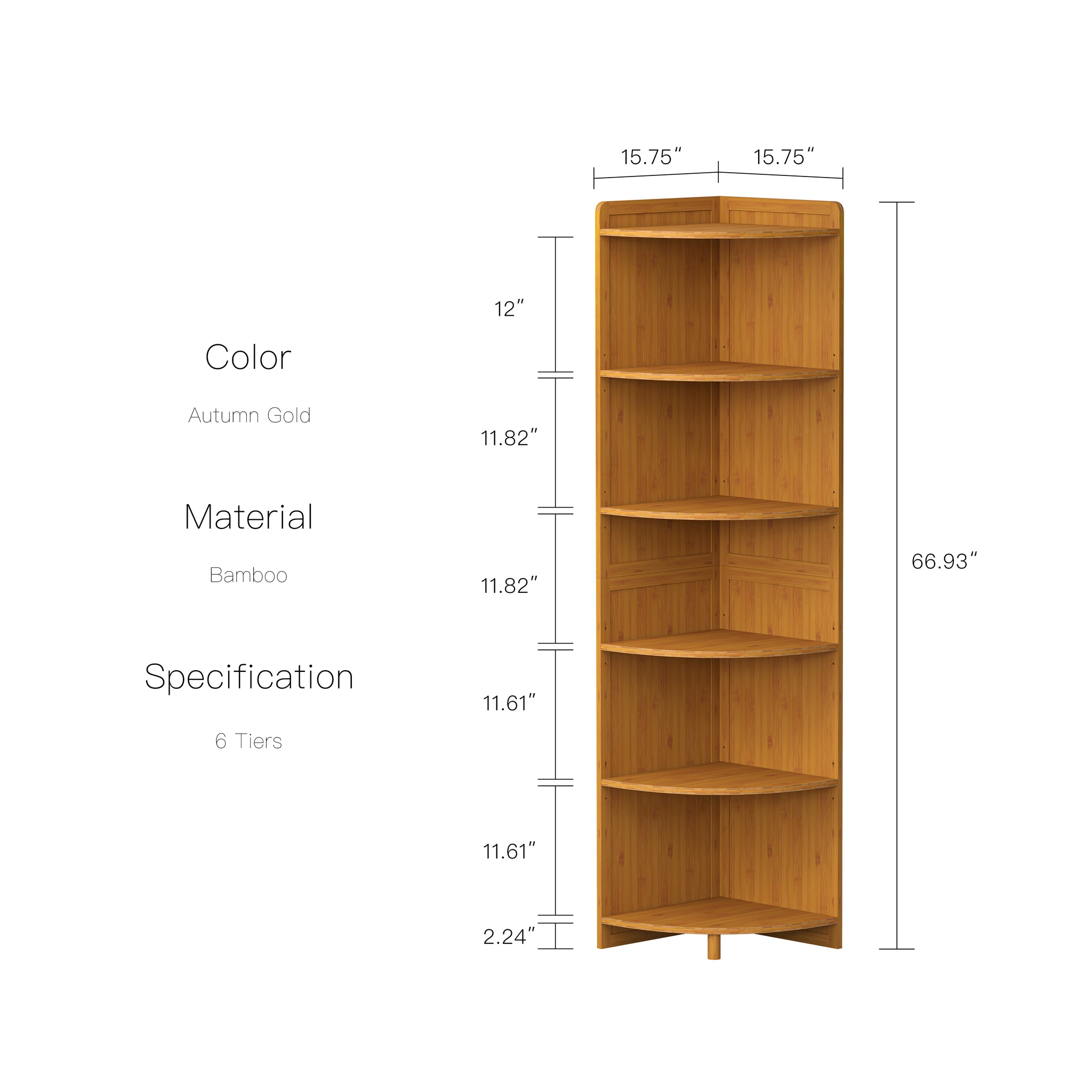 YOWOS Edda Corner Shelf