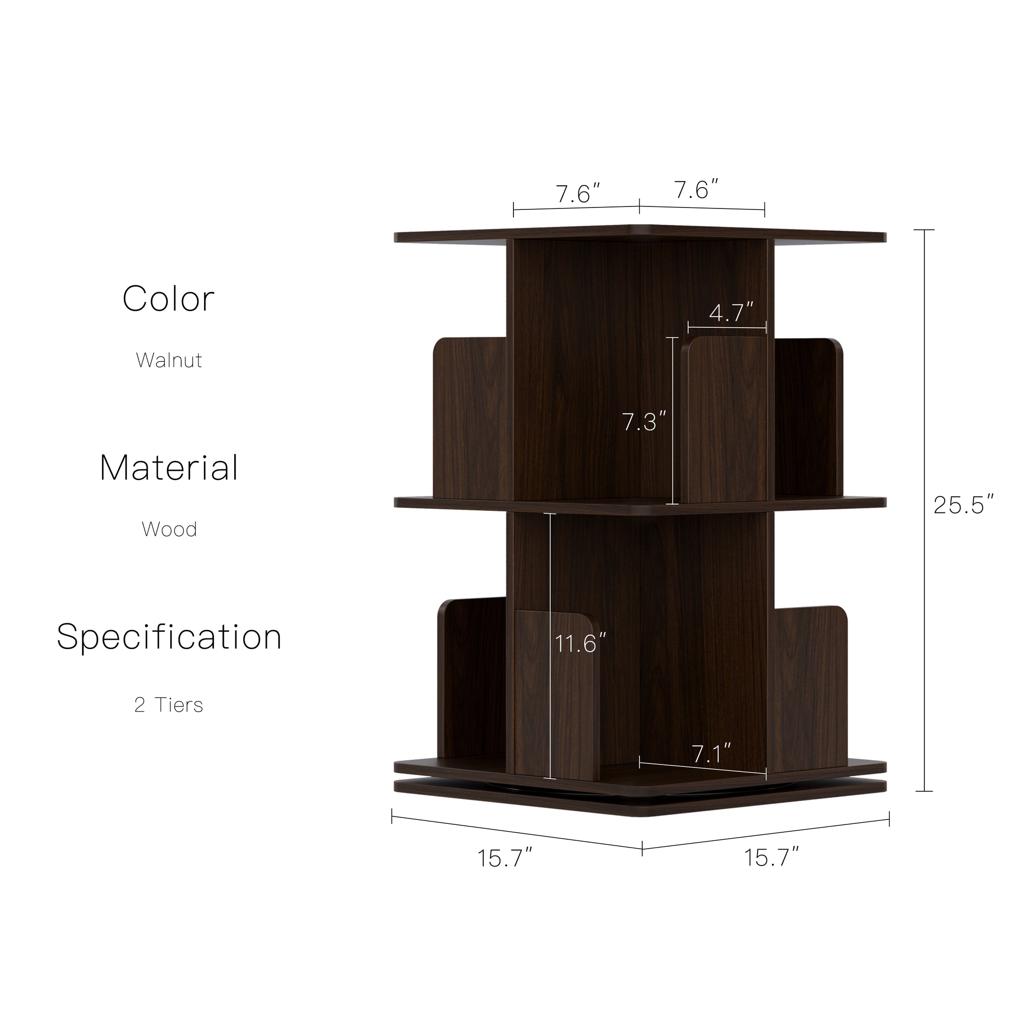 YOWOS Vitru Spin 360° Rotating Storage Rack