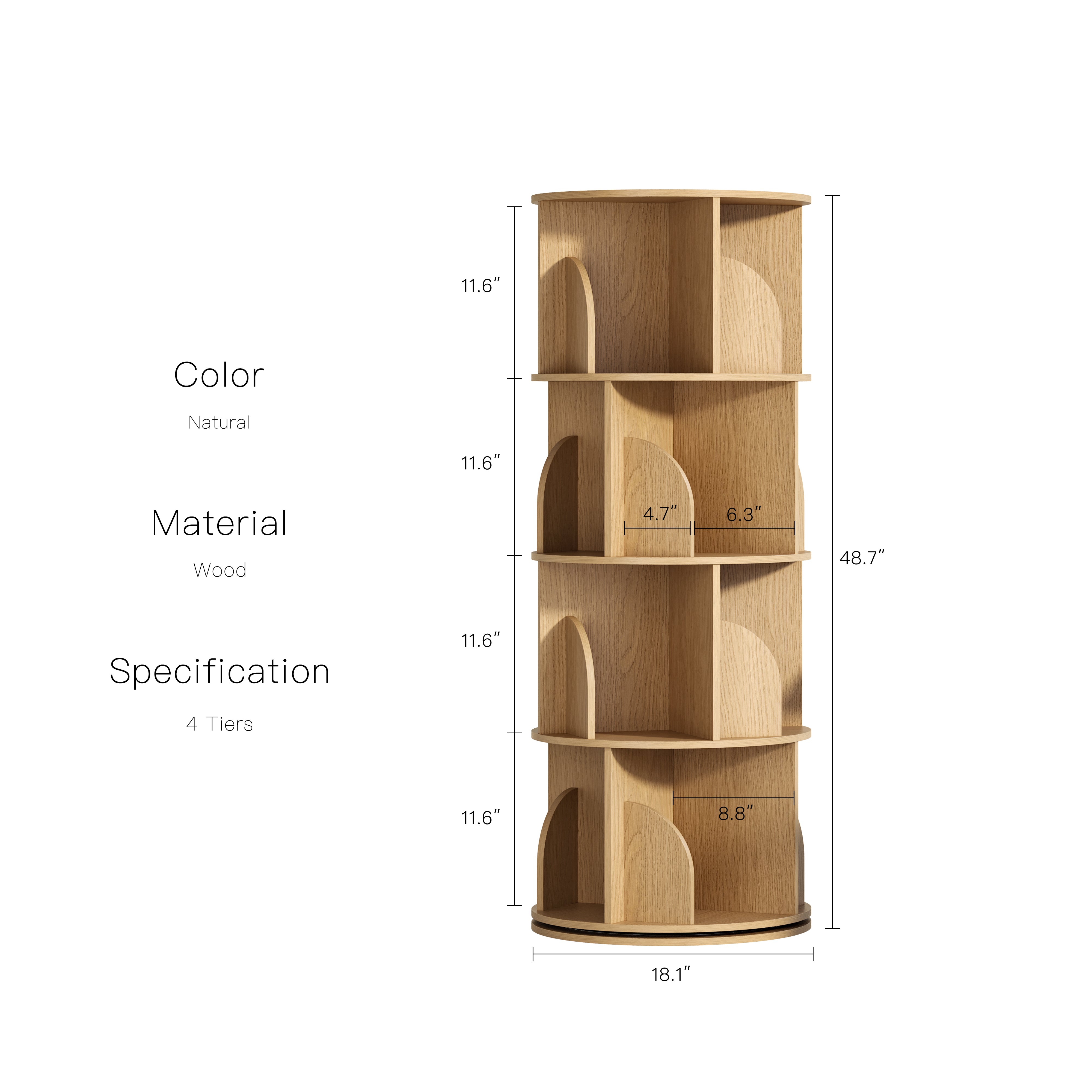 YOWOS Circinus Core 360° Rotating Storage Rack