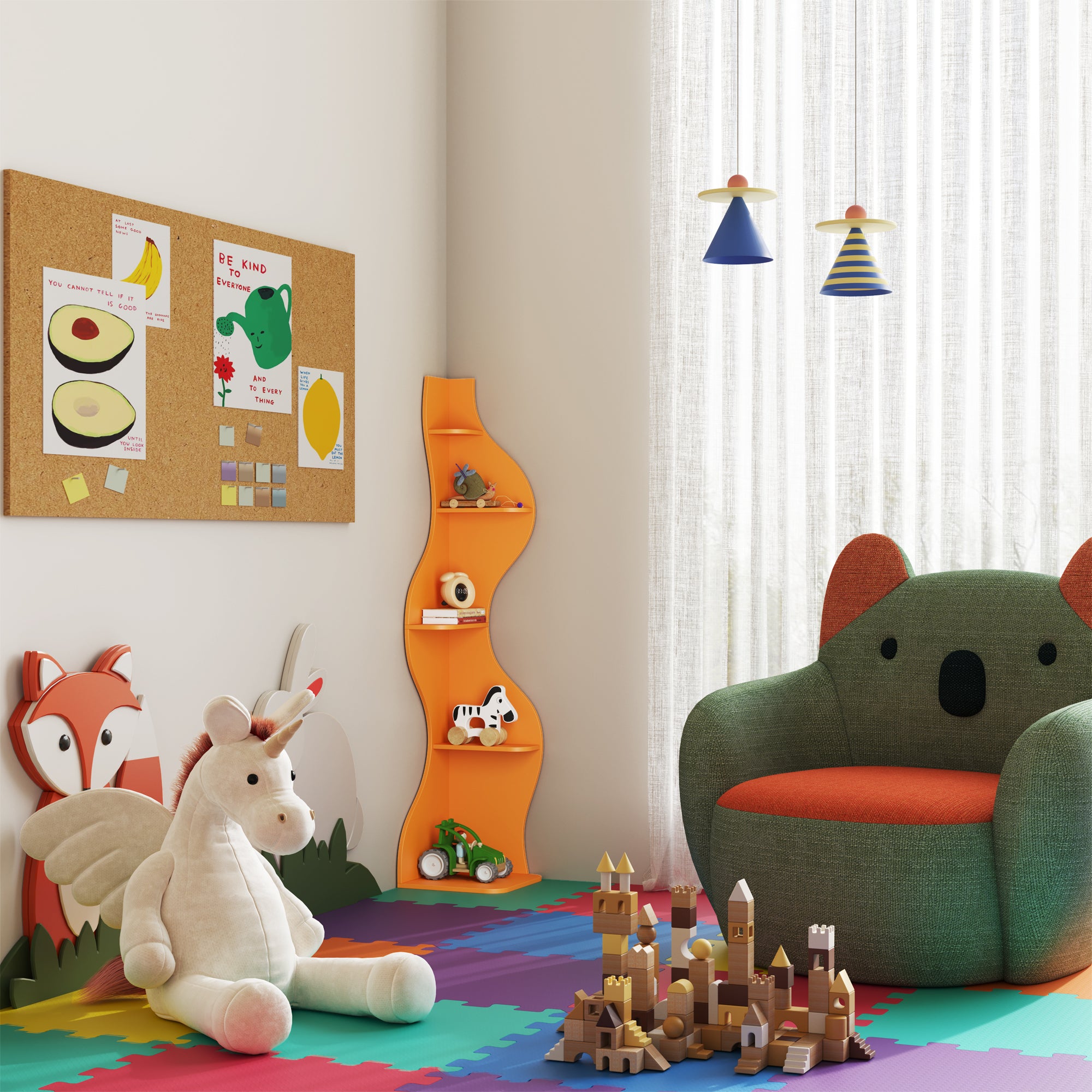 YOWOS Viva La Vida Series Flamenco Wave Display Shelf