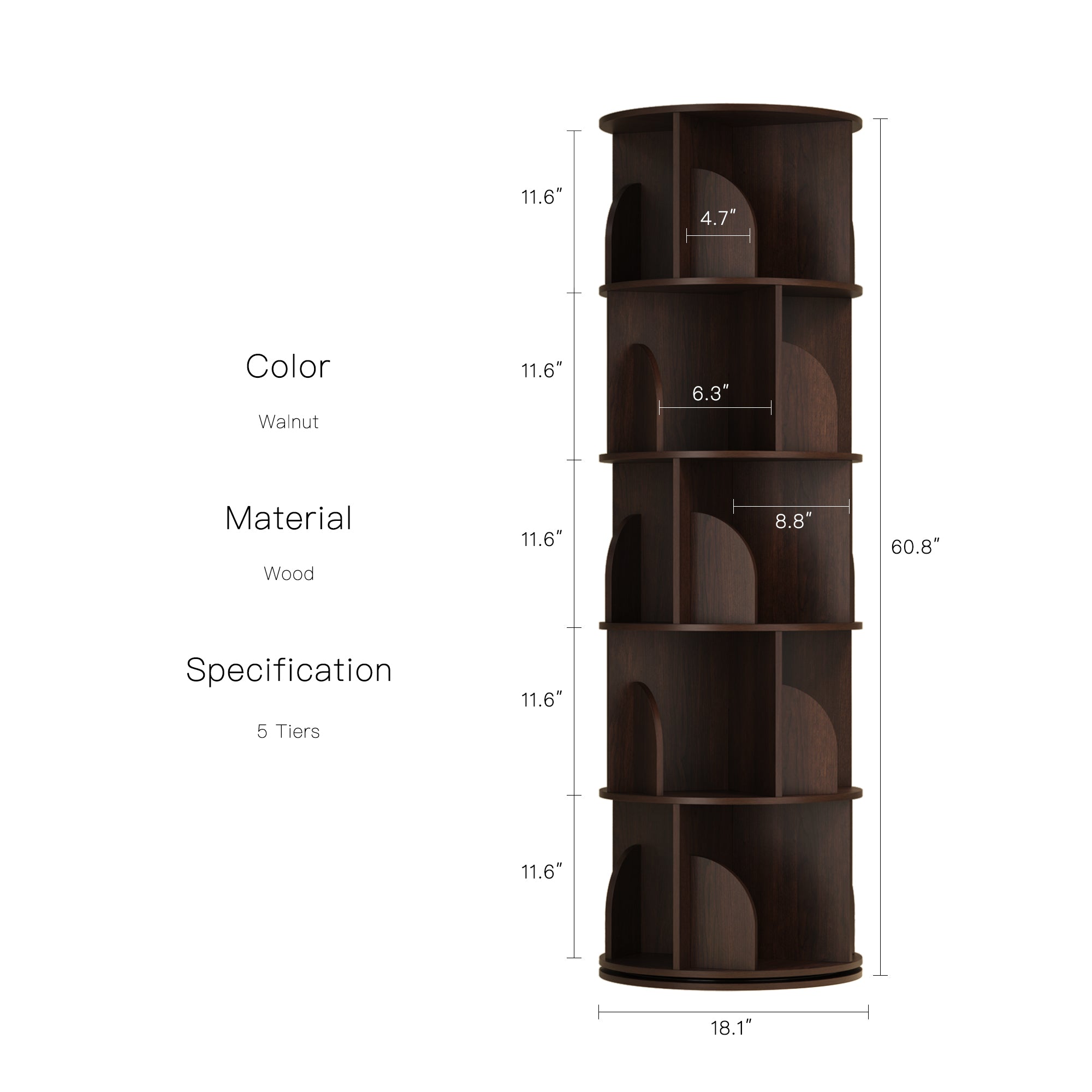 YOWOS Circinus Core 360° Rotating Storage Rack