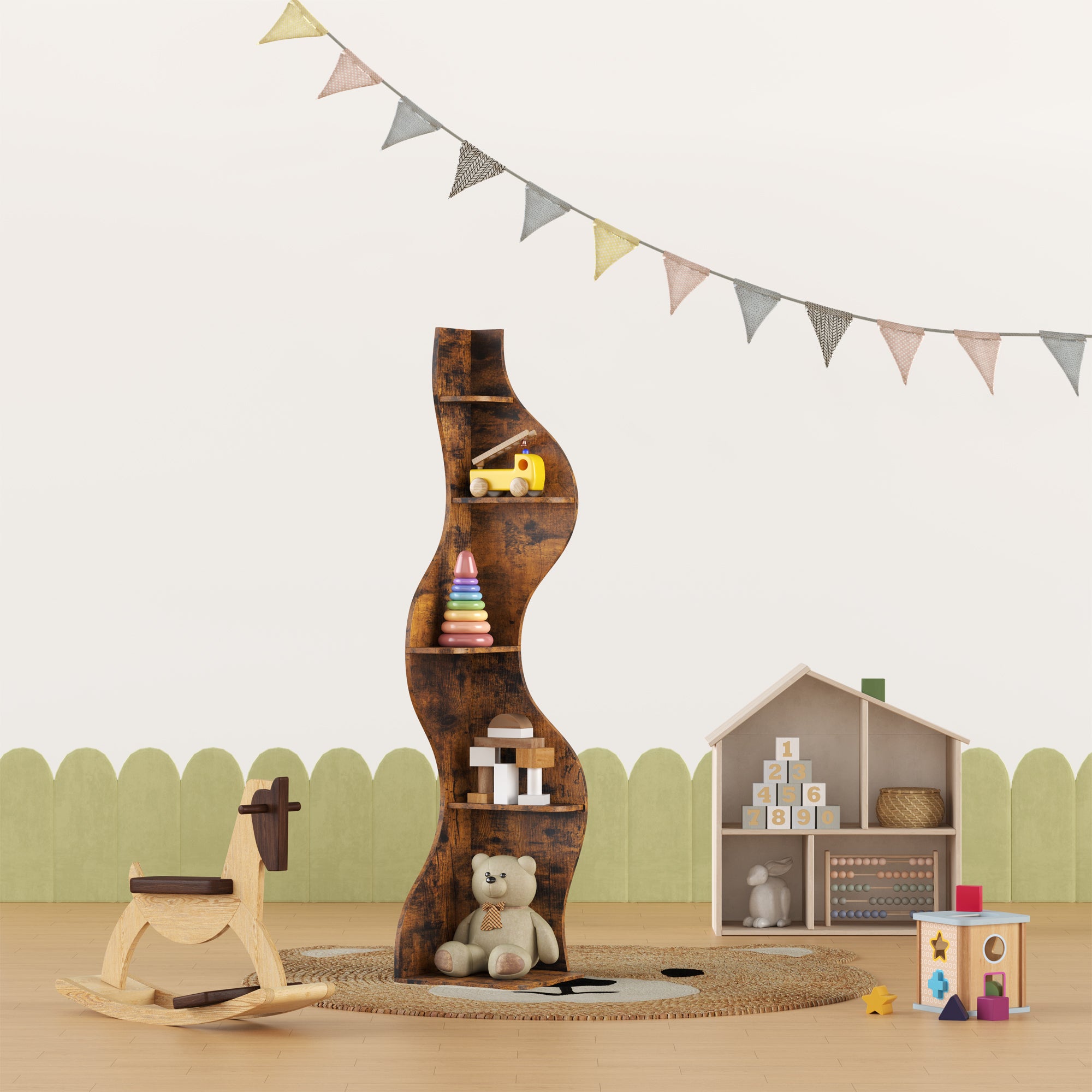 YOWOS Viva La Vida Series Flamenco Wave Display Shelf