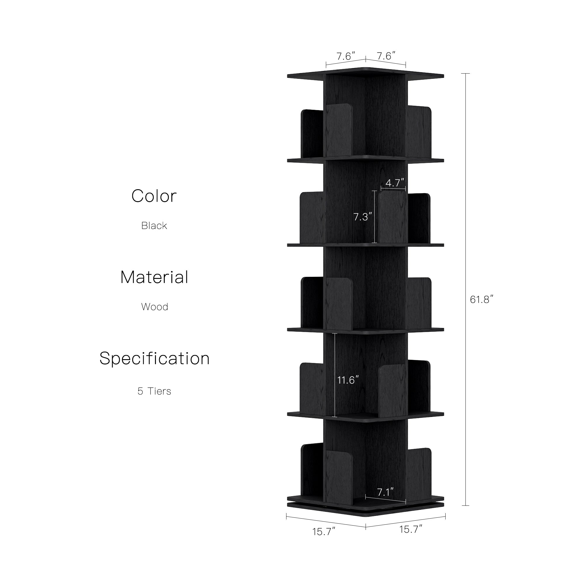 YOWOS Vitru Spin 360° Rotating Storage Rack