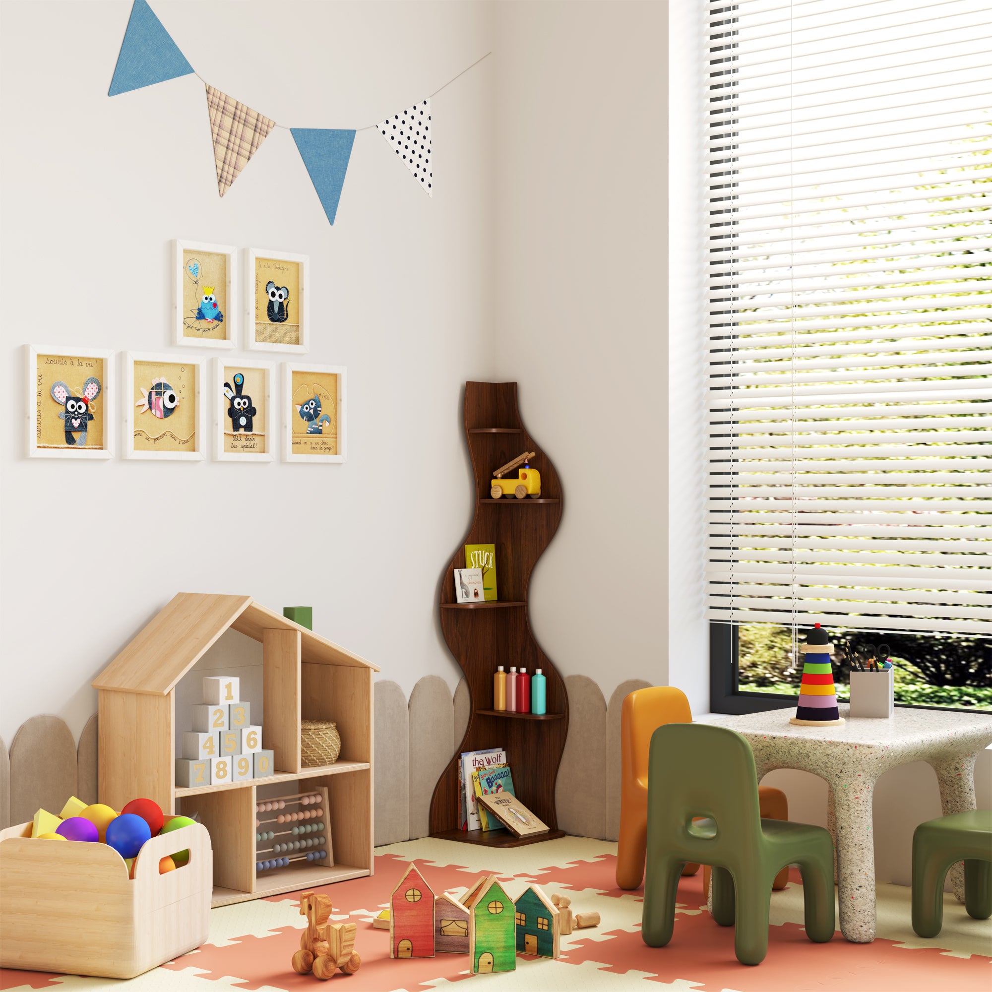 YOWOS Viva La Vida Series Flamenco Wave Display Shelf