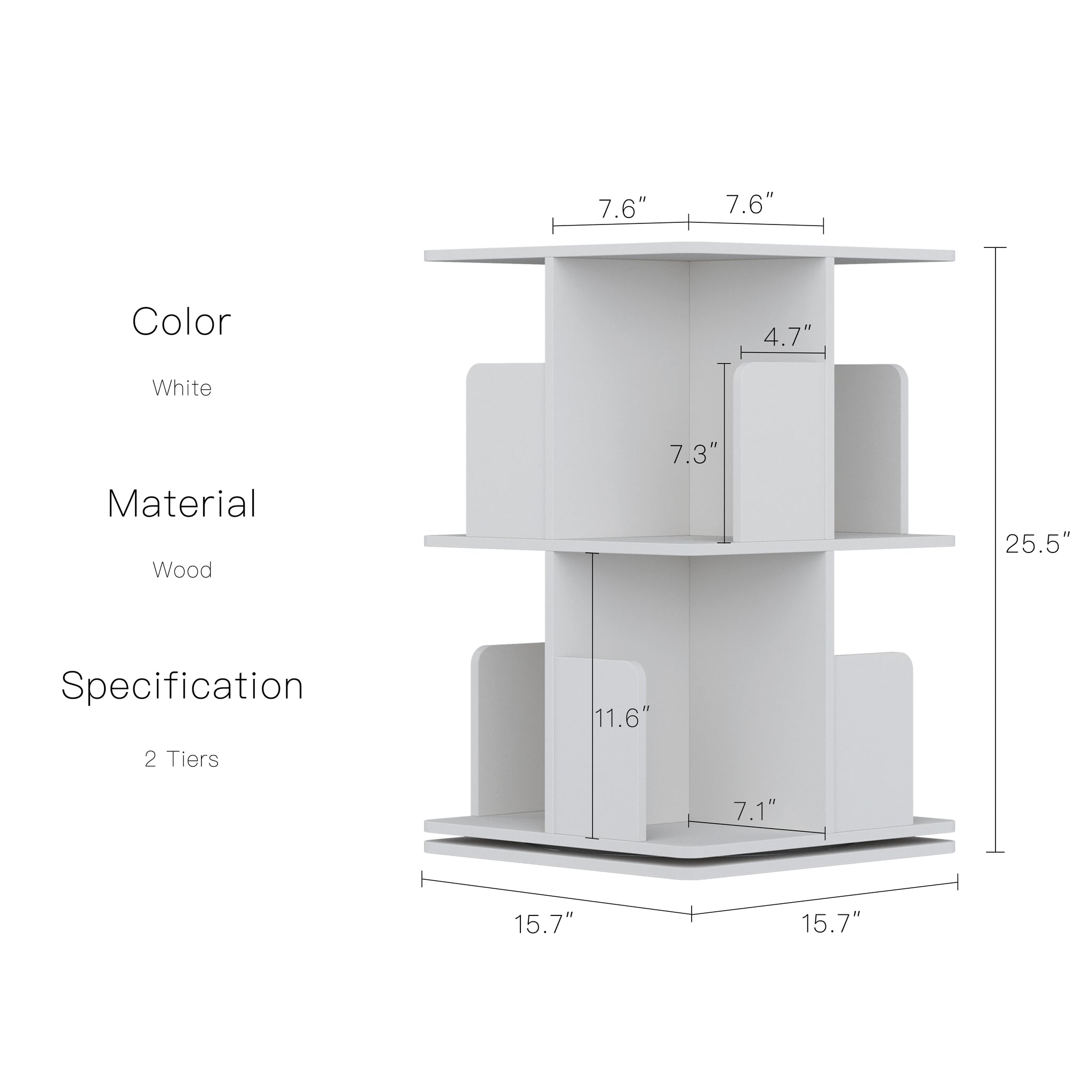 YOWOS Vitru Spin 360° Rotating Storage Rack