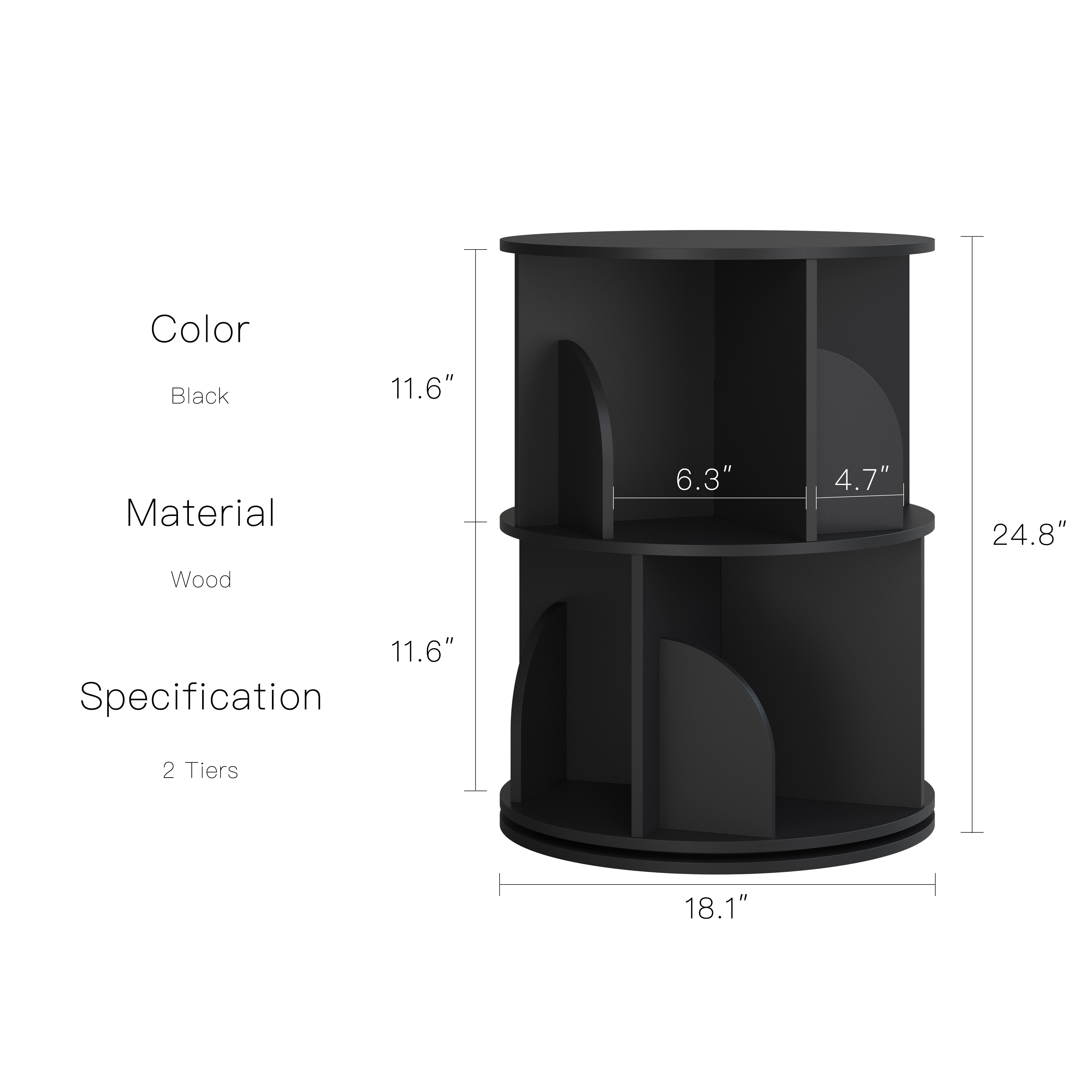 YOWOS Circinus Core 360° Rotating Storage Rack