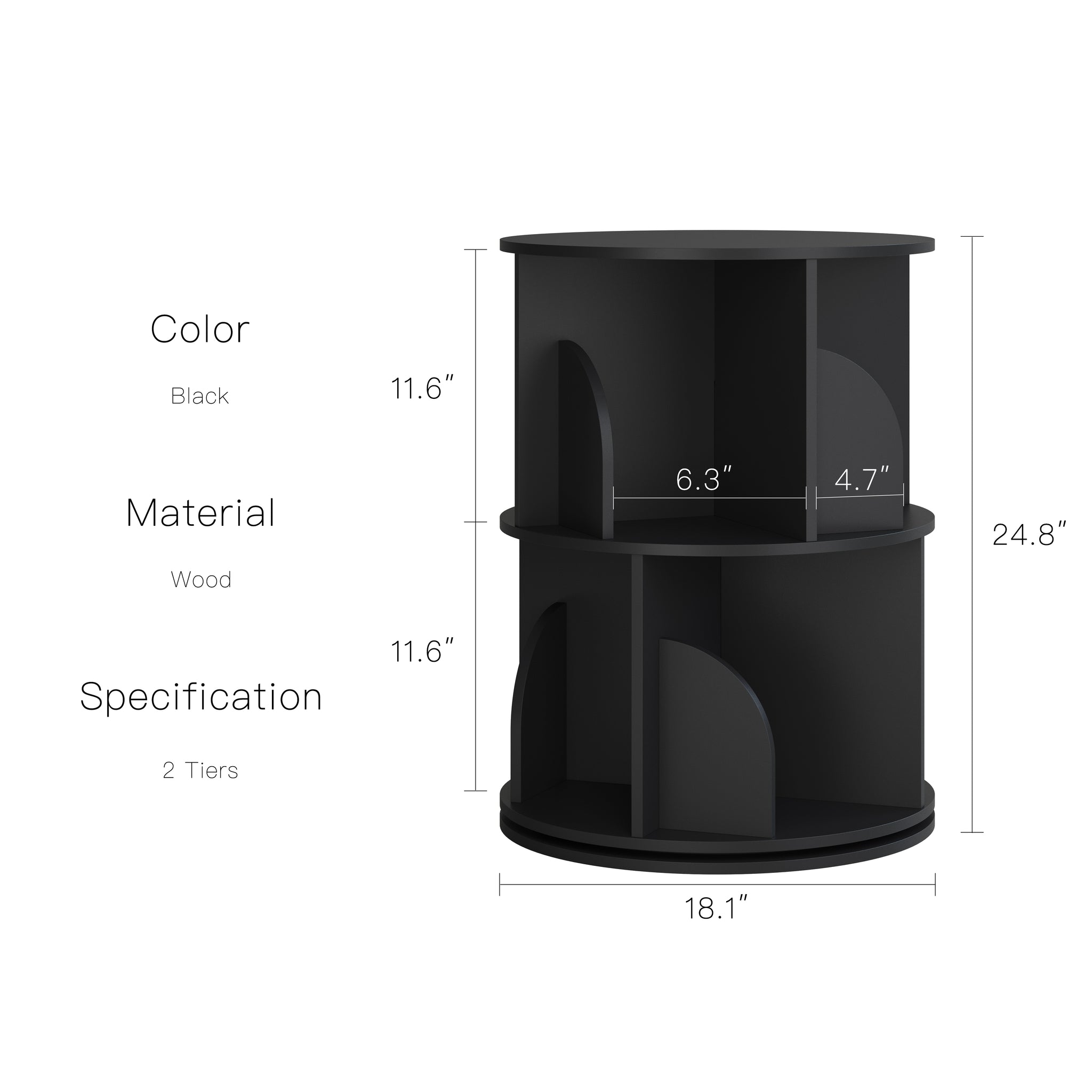 YOWOS Circinus Core 360° Rotating Storage Rack