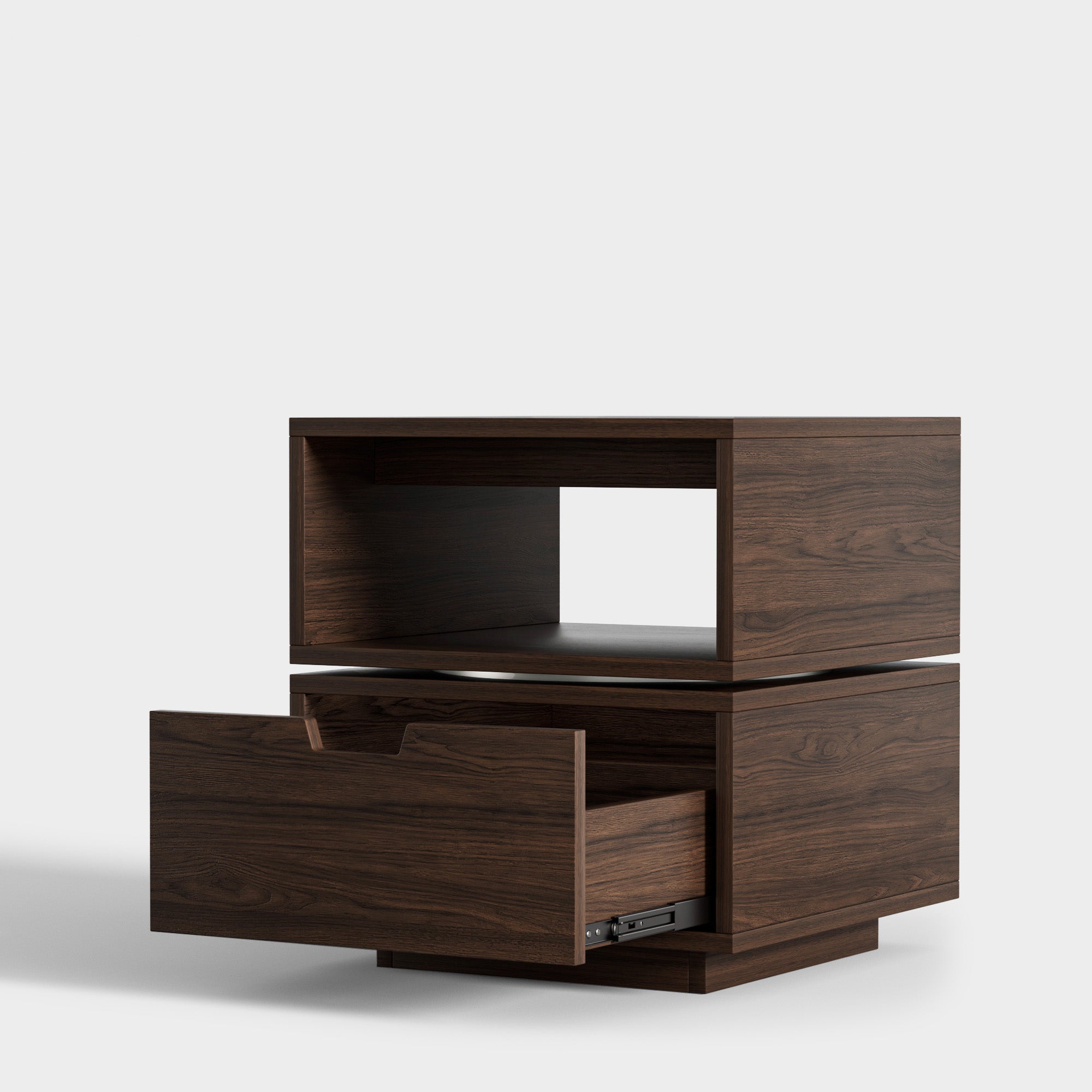 YOWOS 2-Tier Square Rotating Accent Bedside Table-Clearance Sale-7 left