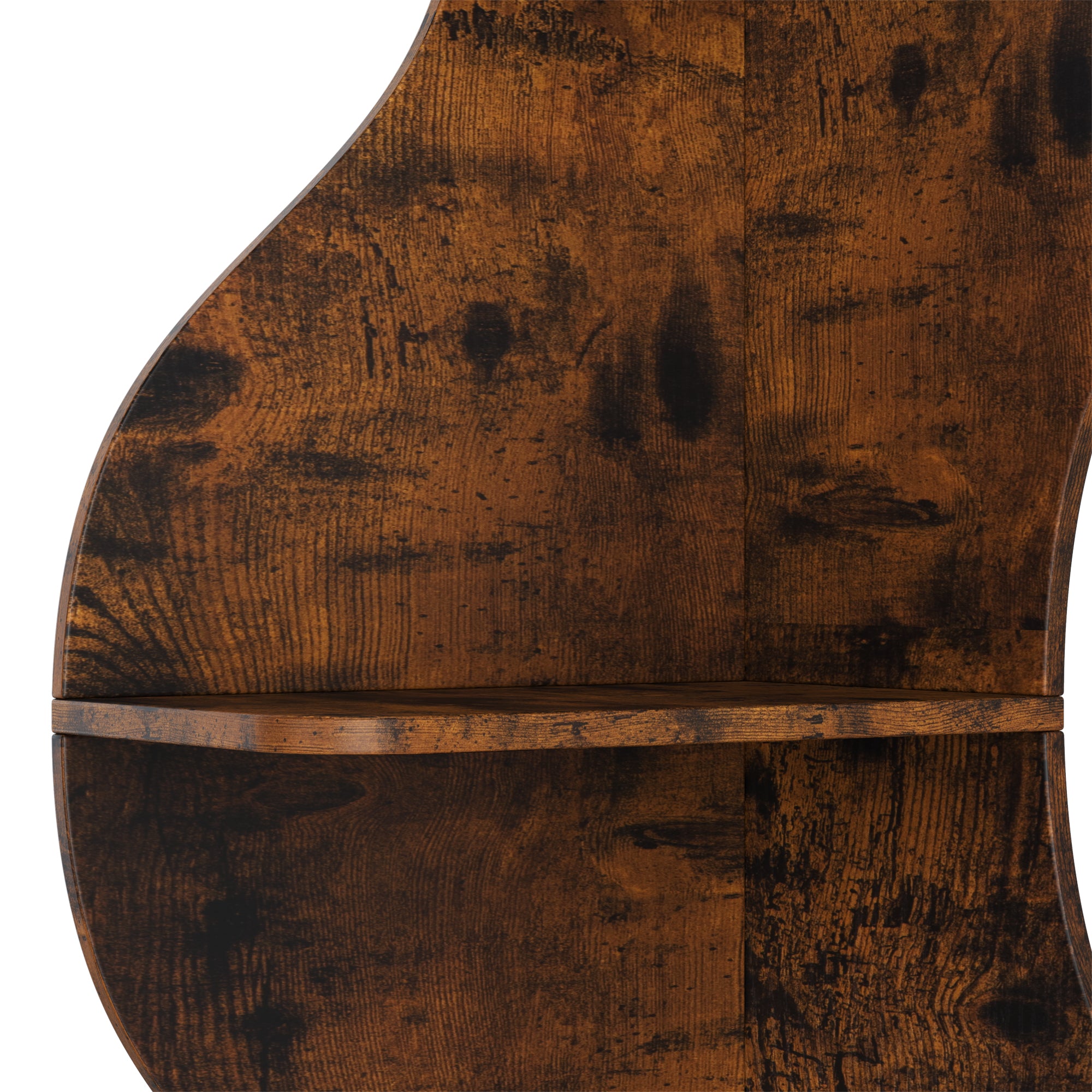 YOWOS Viva La Vida Series Flamenco Wave Display Shelf Wood Rustic Large Size