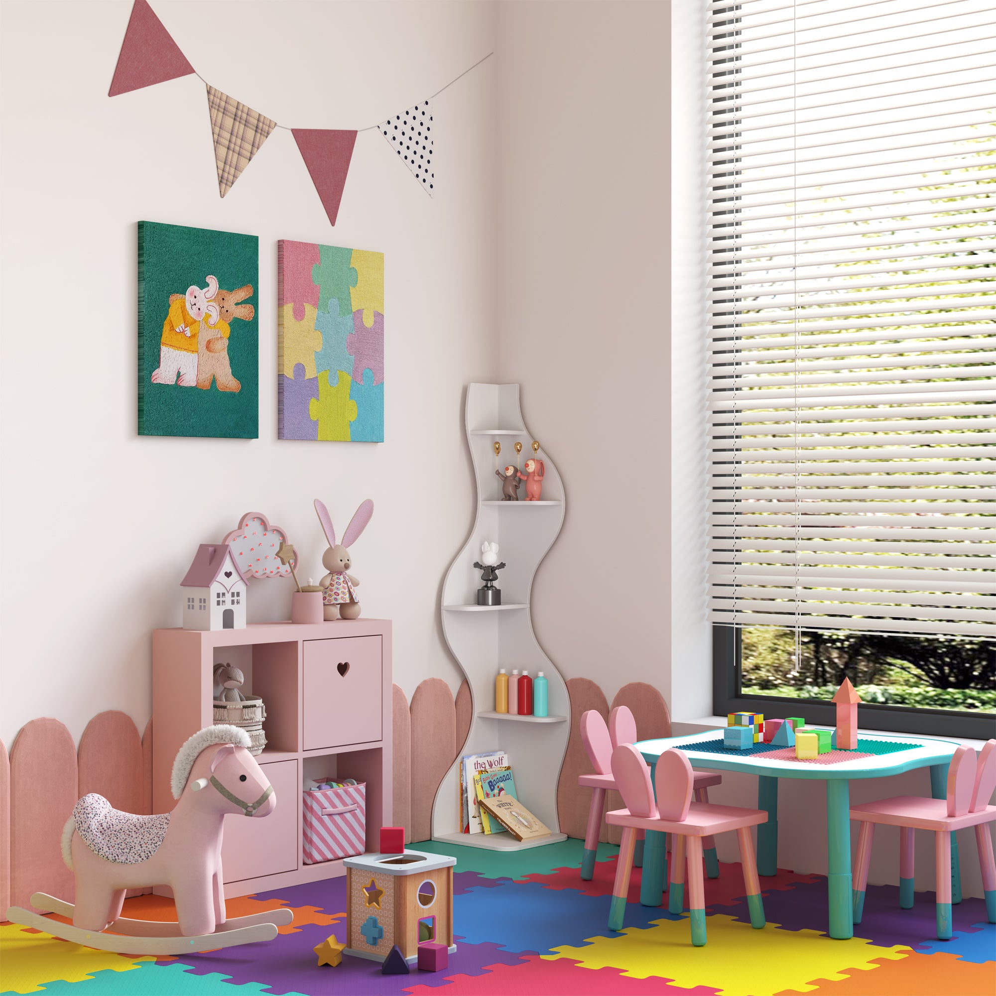 YOWOS Viva La Vida Series Flamenco Wave Display Shelf