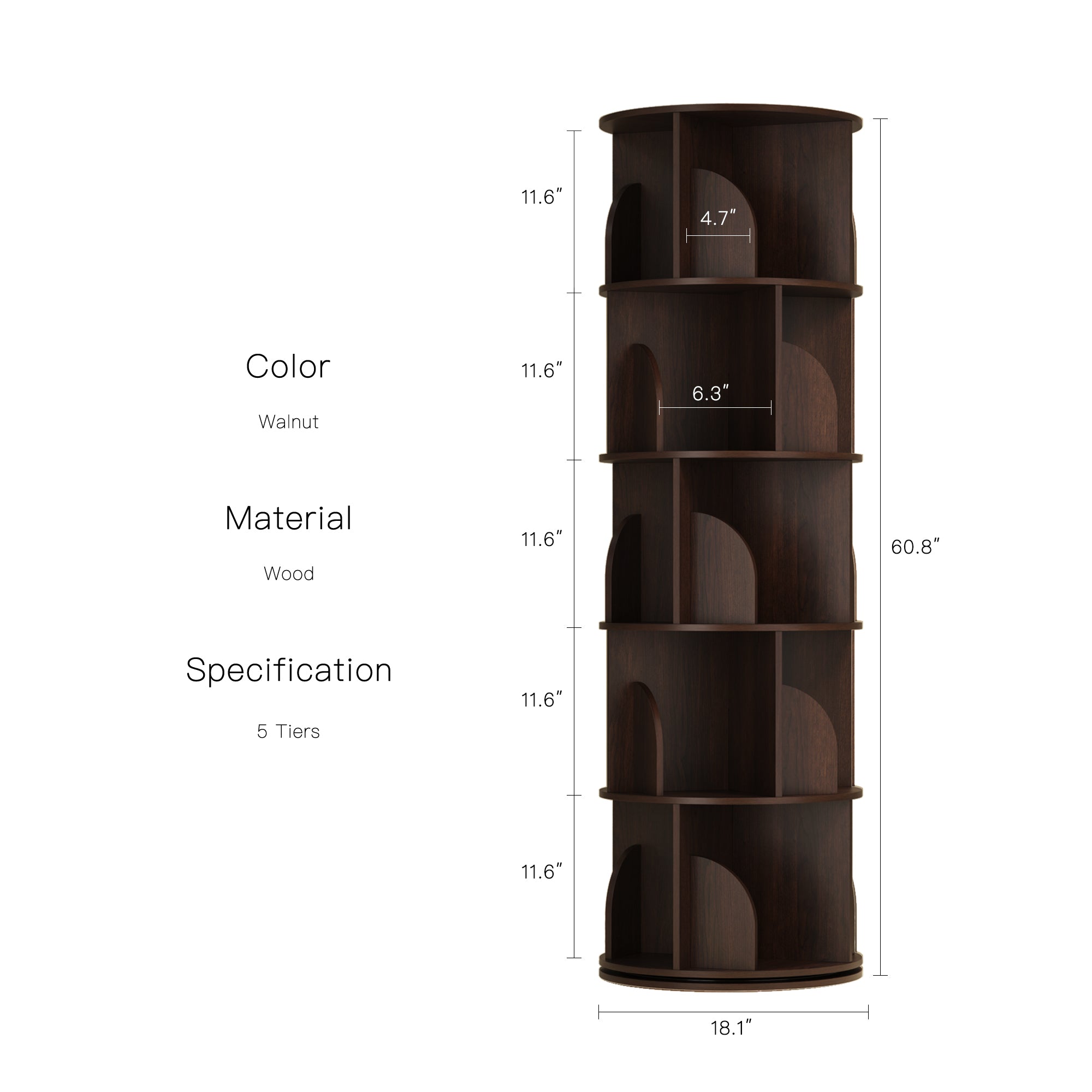 YOWOS Circinus Core 360° Rotating Storage Rack