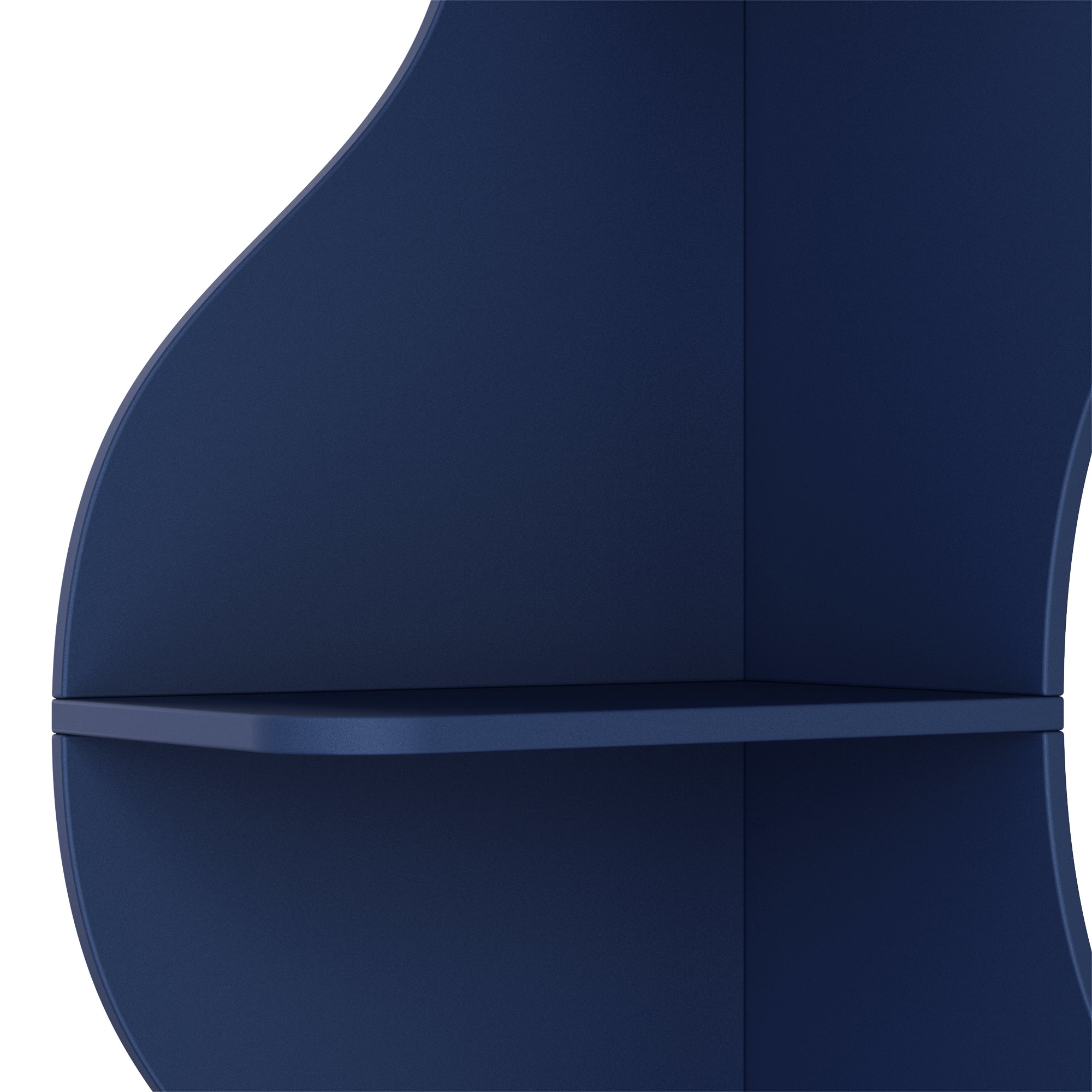 YOWOS Viva La Vida Series Flamenco Wave Display Shelf Wood Blue Large Size