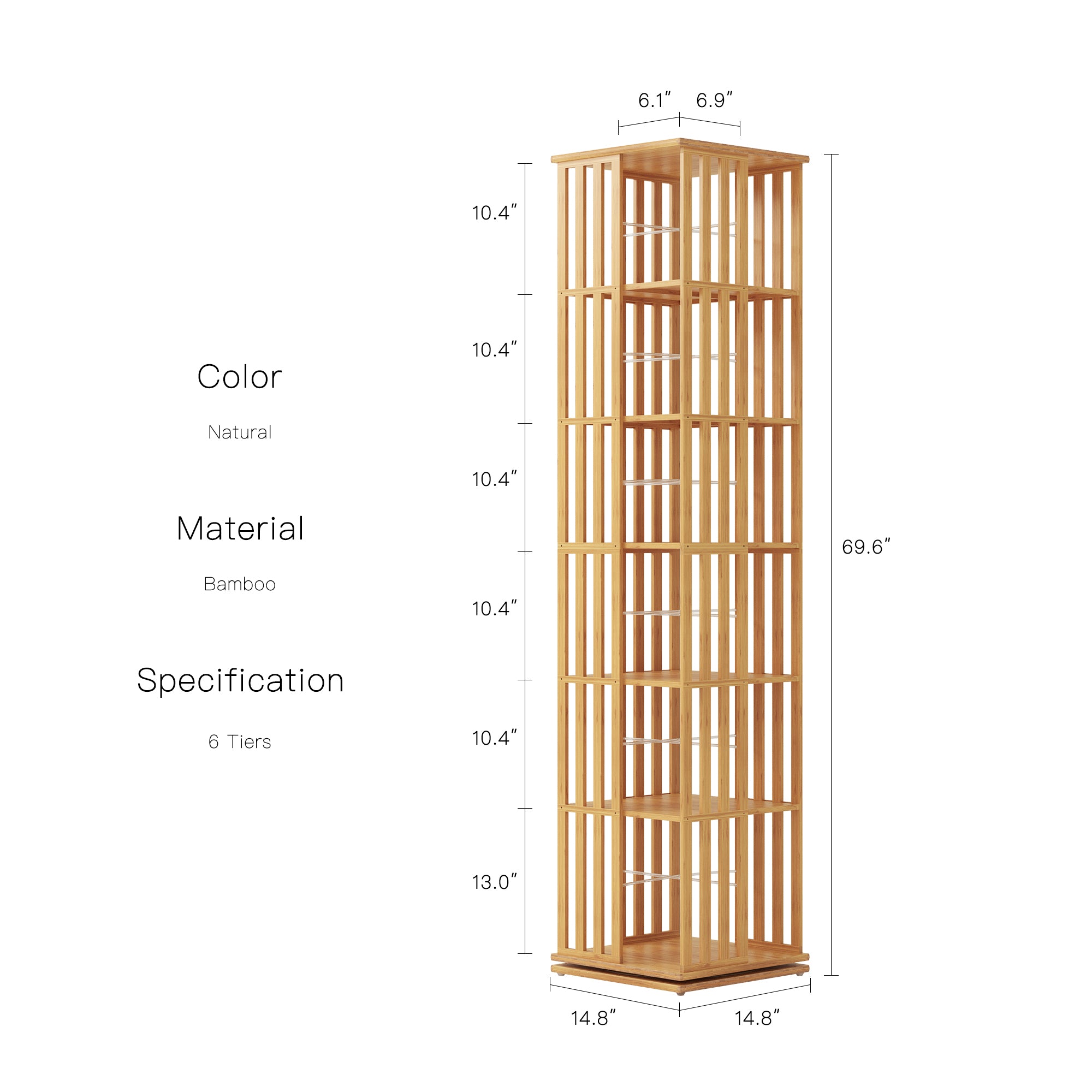 YOWOS Meridian 360° Rotating Storage Rack