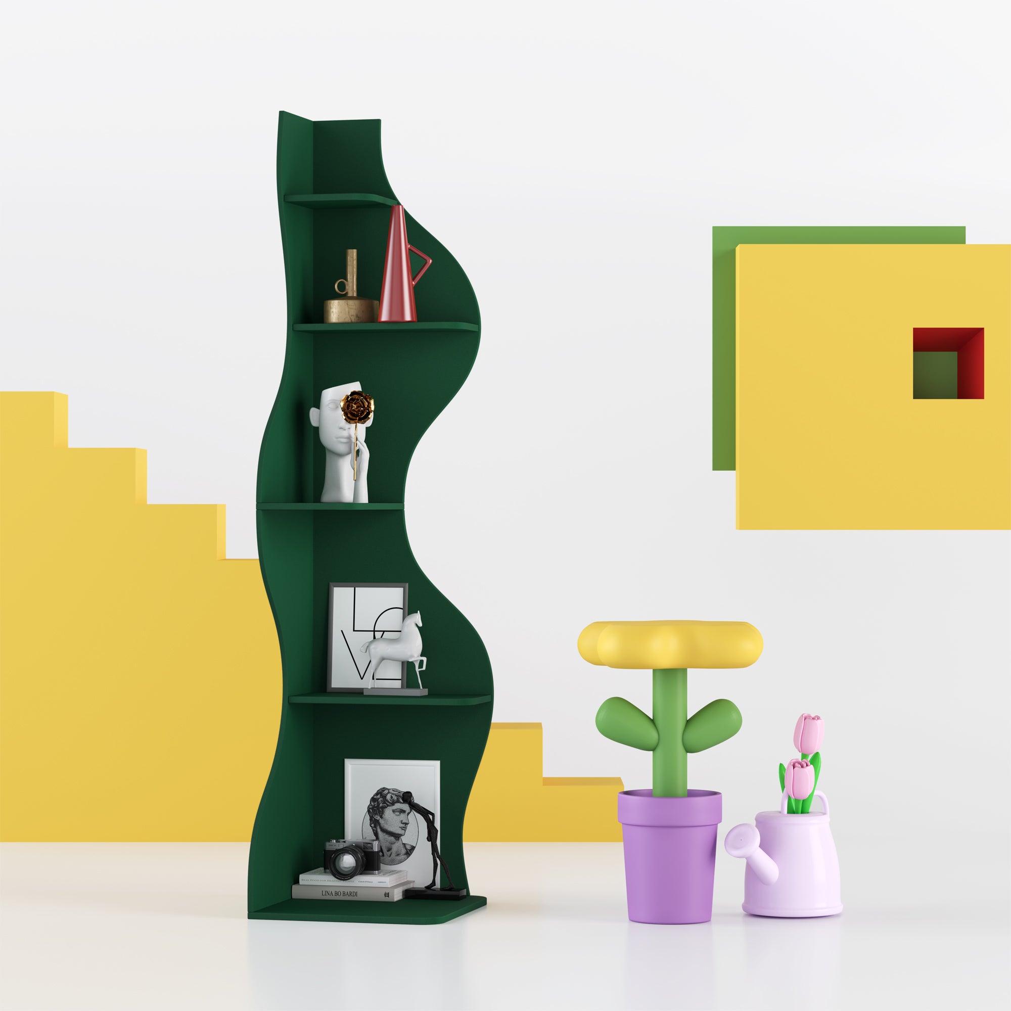 YOWOS Viva La Vida Series Flamenco Wave Display Shelf