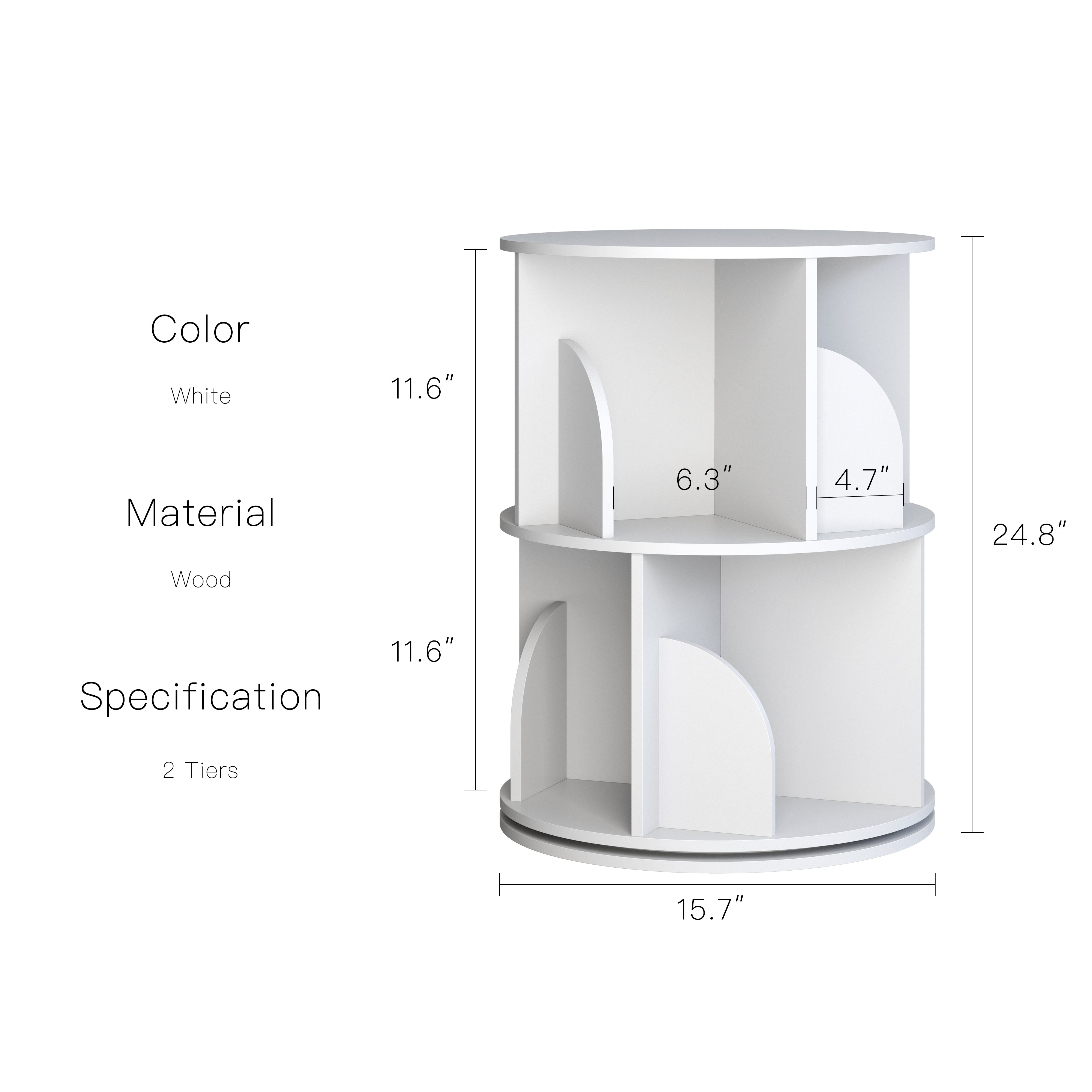 YOWOS Circinus Core 360° Rotating Storage Rack