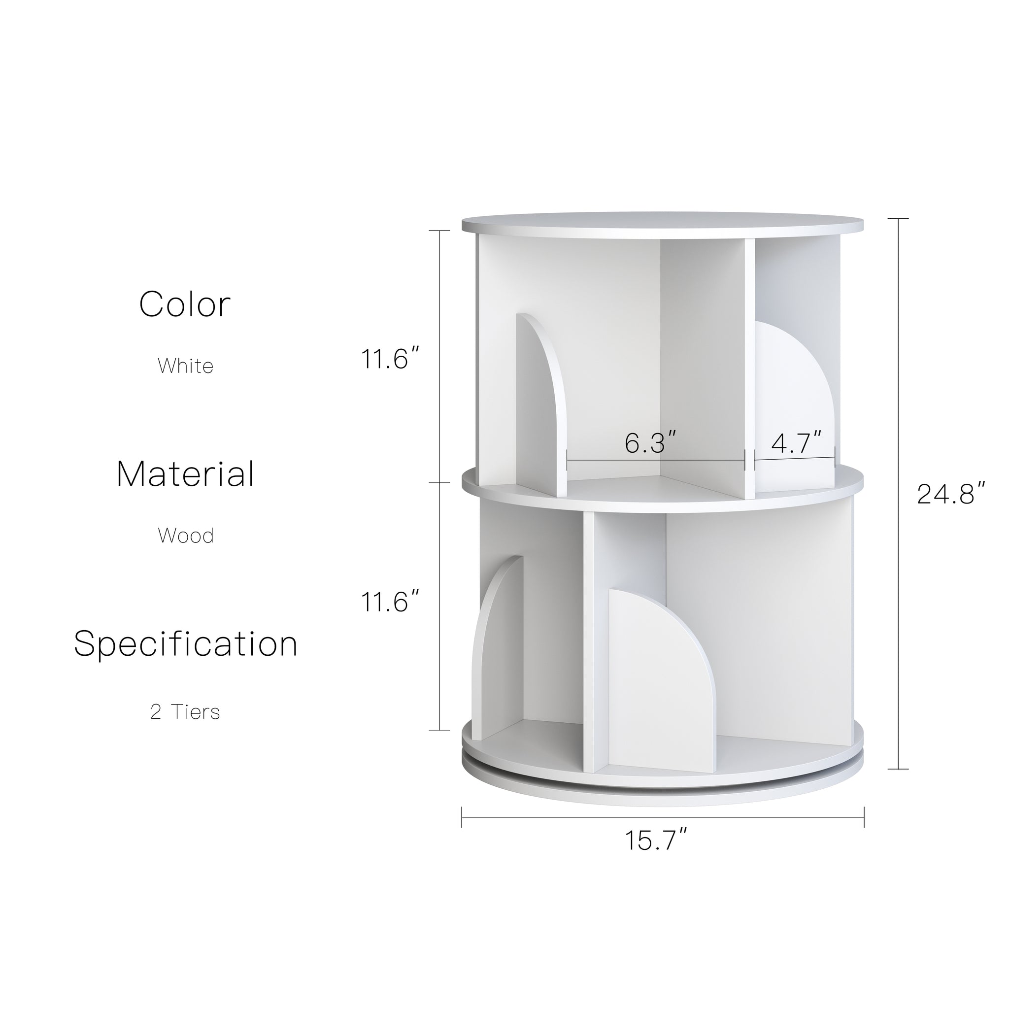 YOWOS Circinus Core 360° Rotating Storage Rack