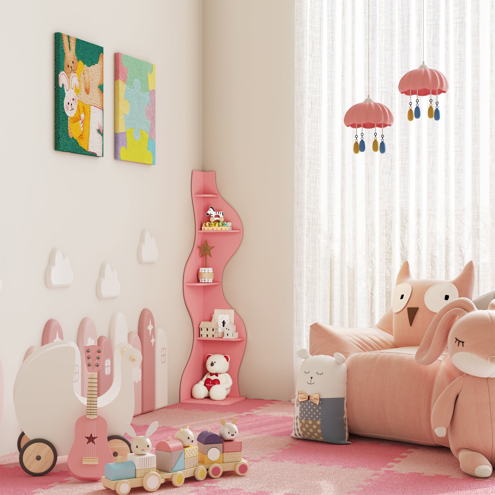 YOWOS Viva La Vida Series Flamenco Wave Display Shelf