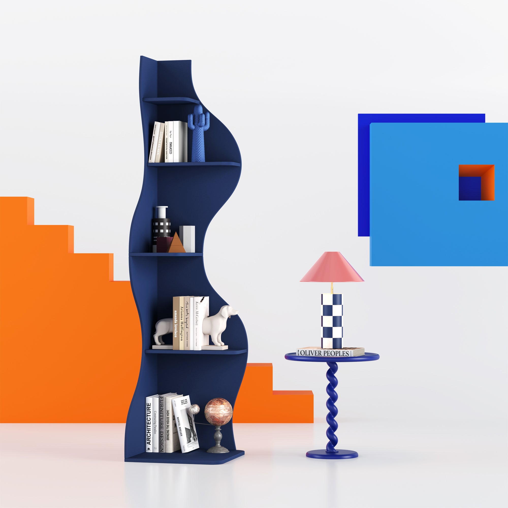 YOWOS Viva La Vida Series Flamenco Wave Display Shelf