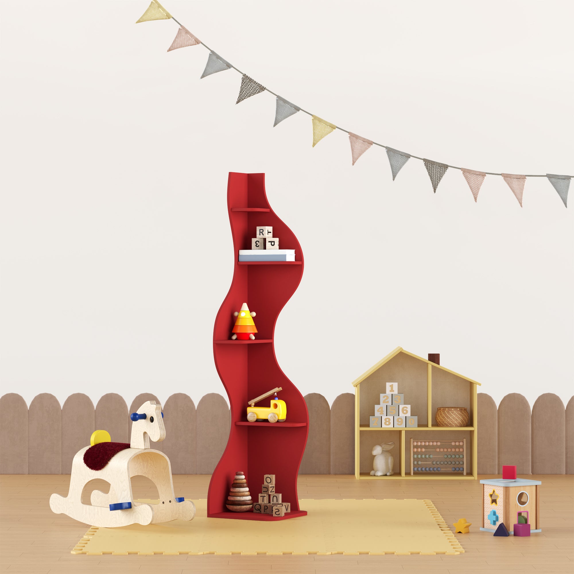 YOWOS Viva La Vida Series Flamenco Wave Display Shelf