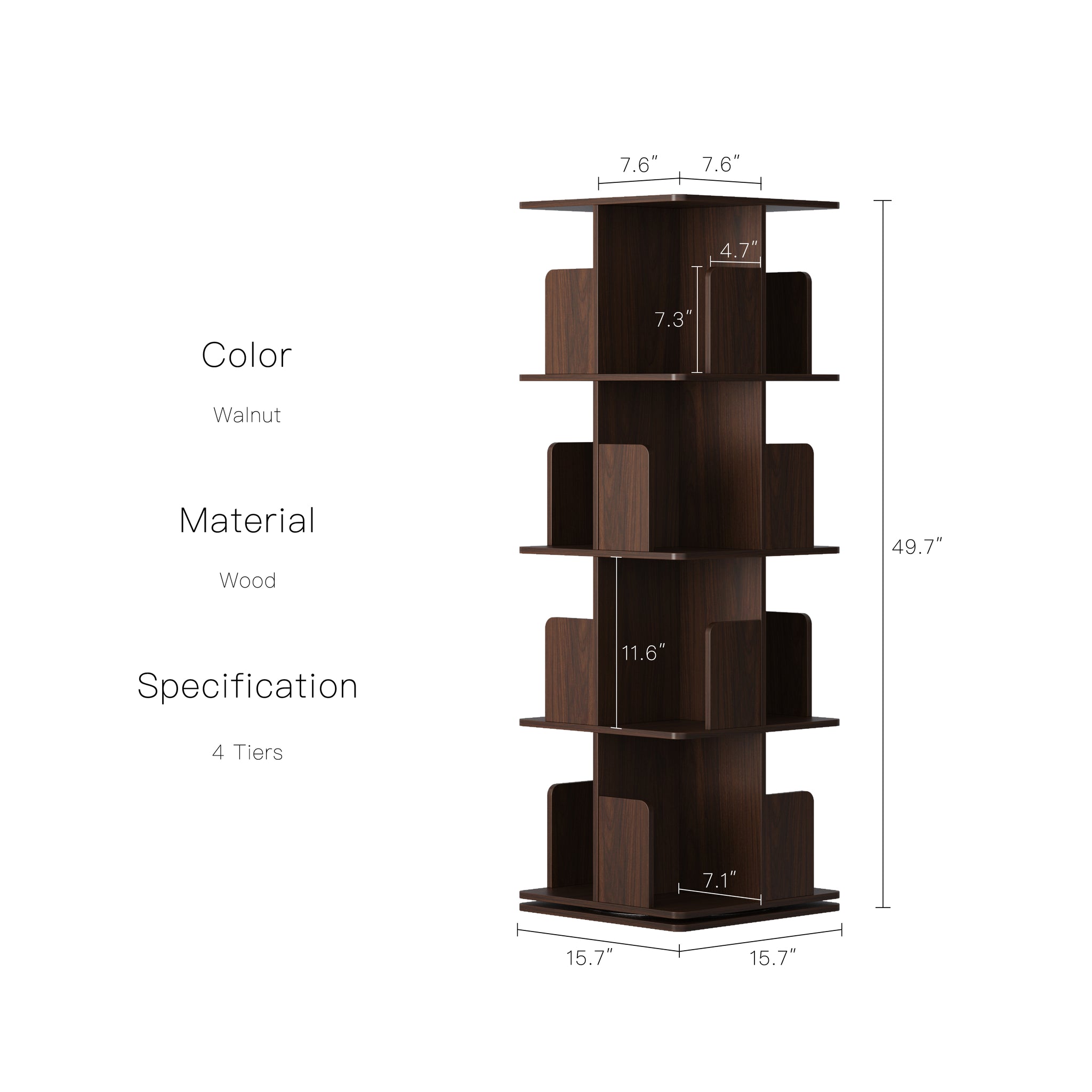 YOWOS Vitru Spin 360° Rotating Storage Rack