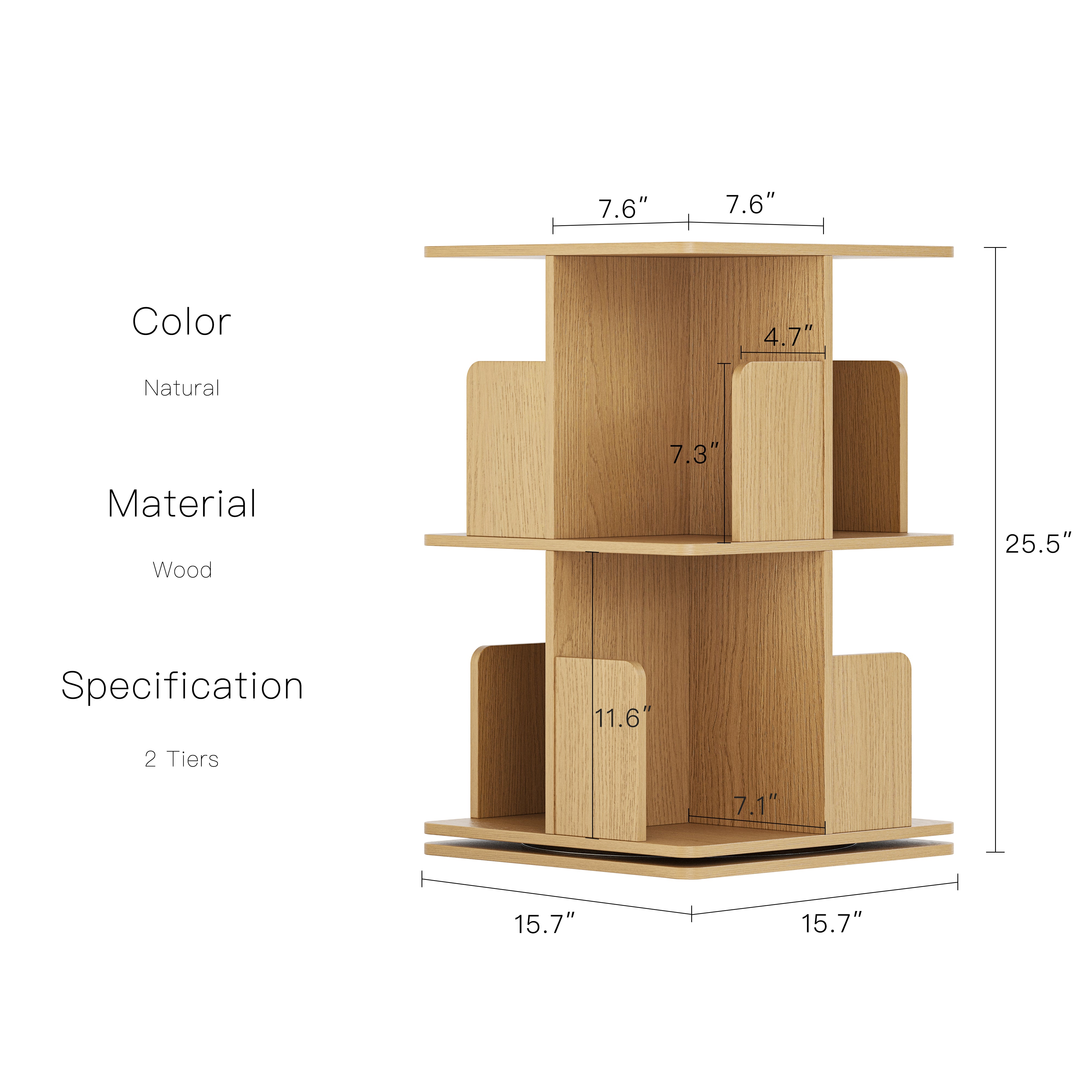 YOWOS Vitru Spin 360° Rotating Storage Rack