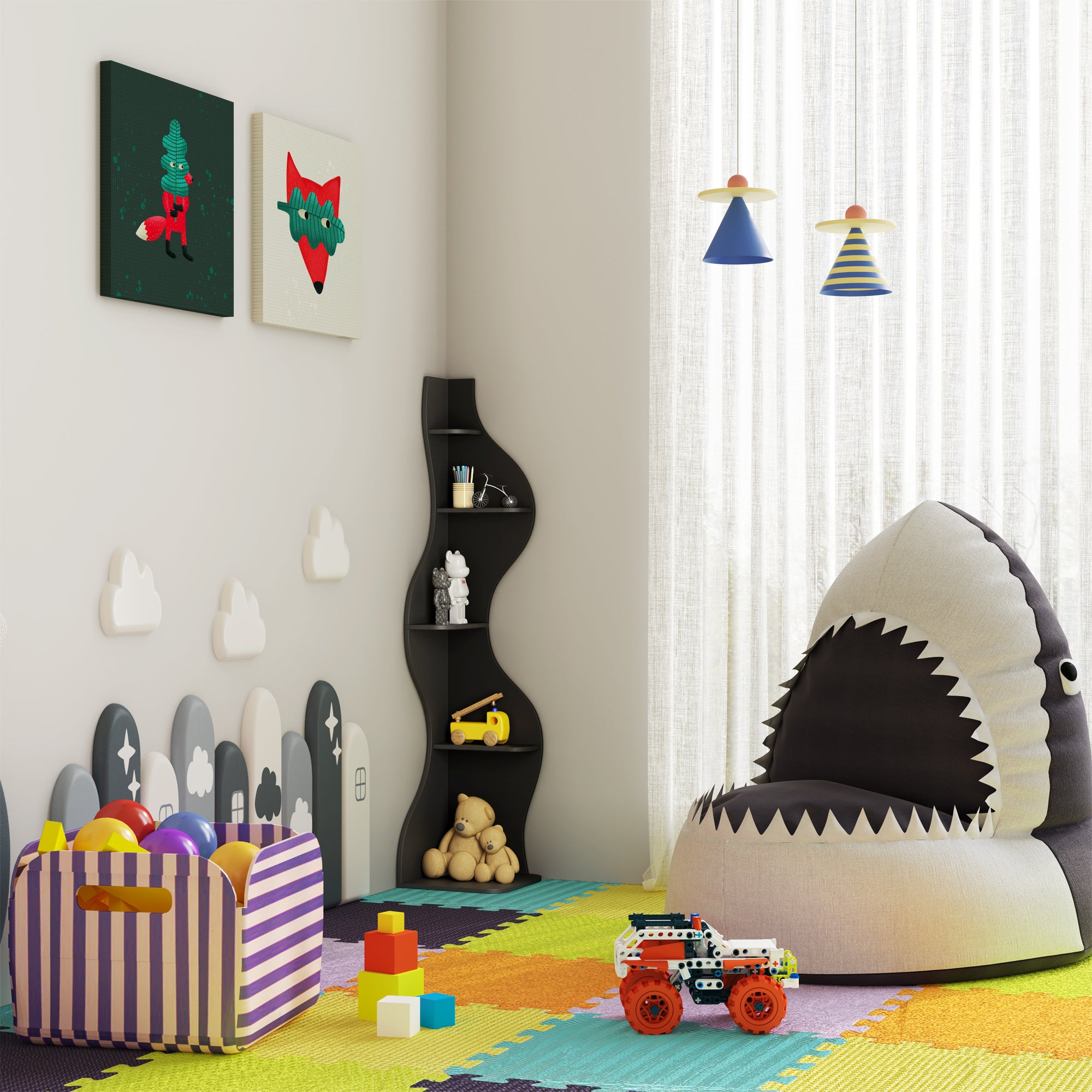 YOWOS Viva La Vida Series Flamenco Wave Display Shelf