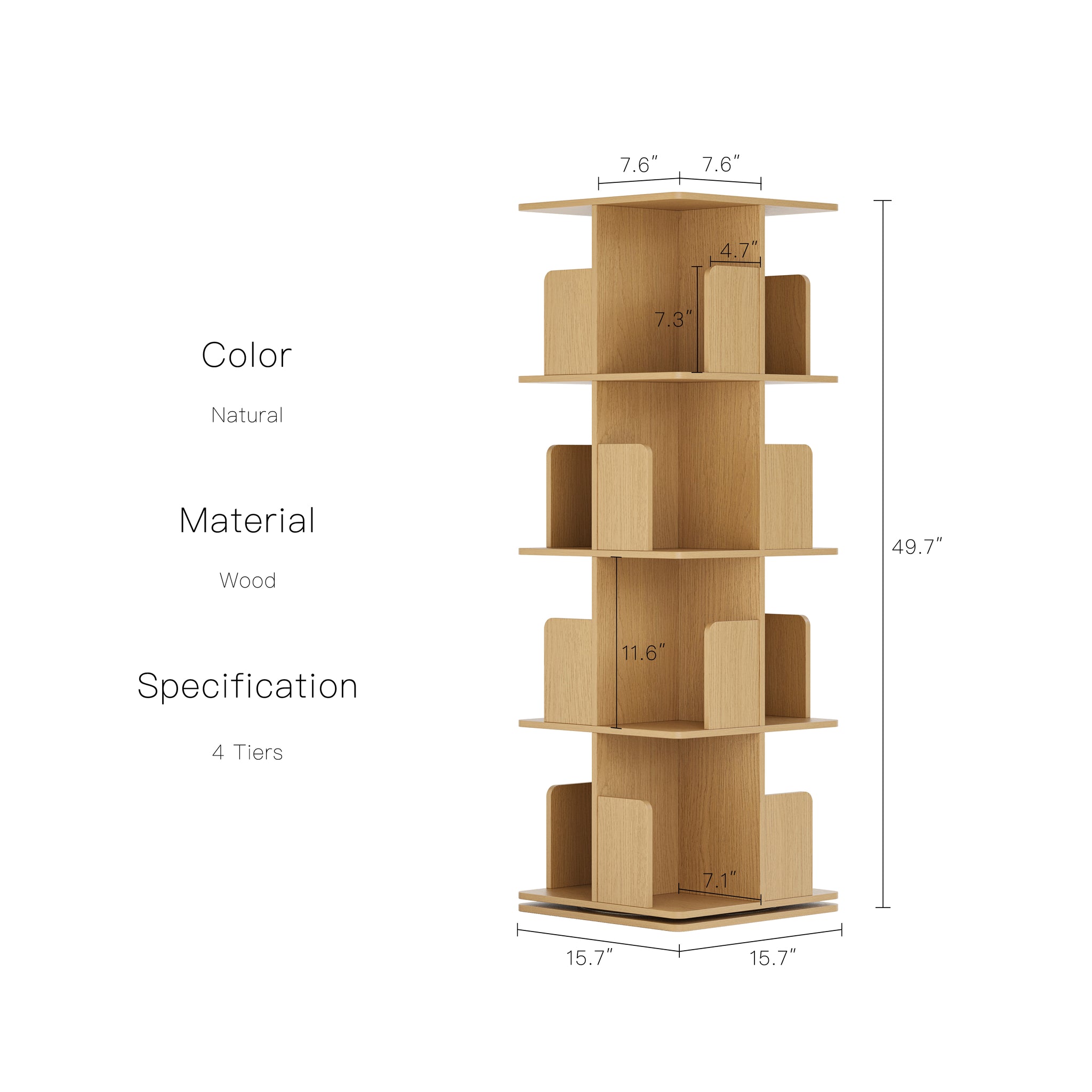 YOWOS Vitru Spin 360° Rotating Storage Rack