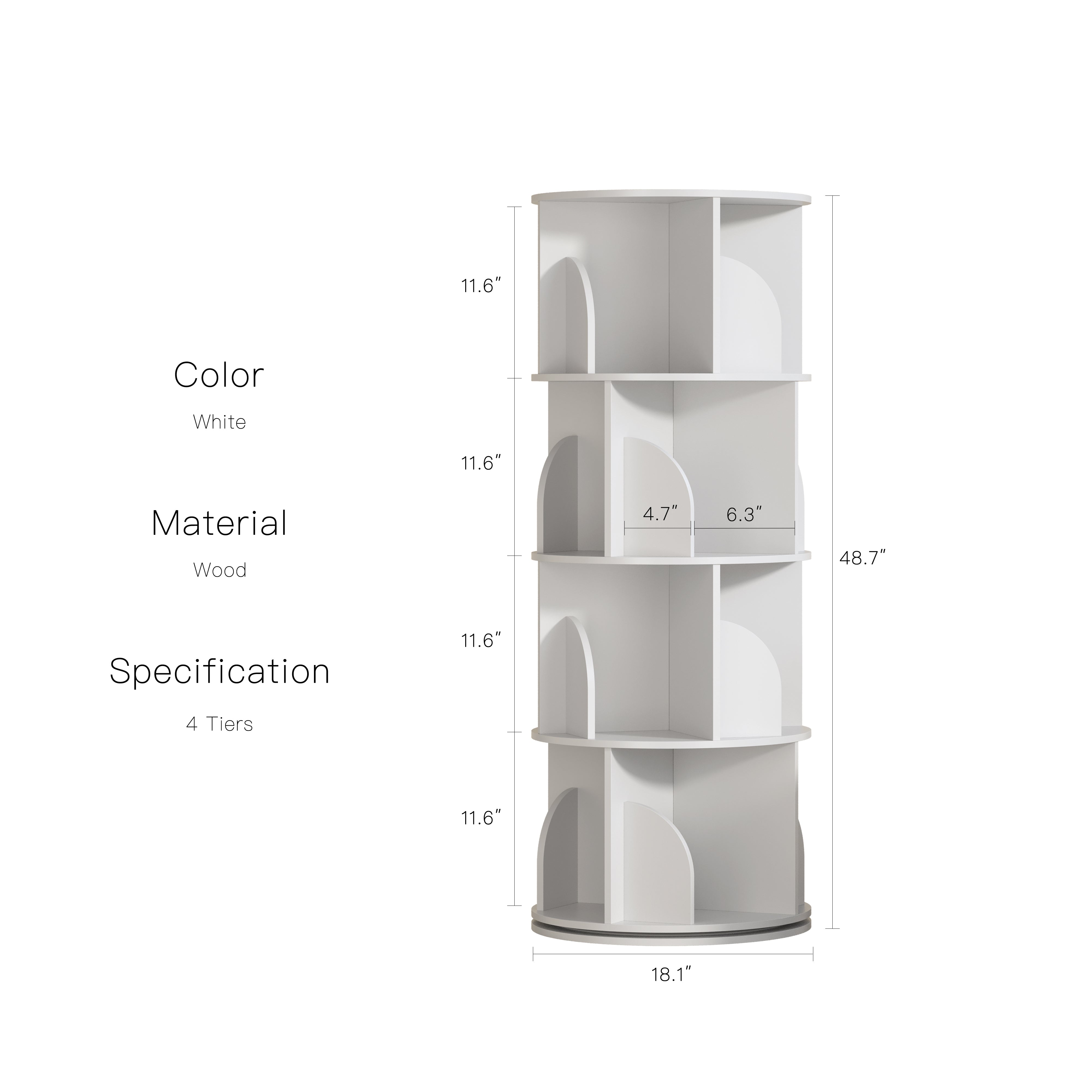 YOWOS Circinus Core 360° Rotating Storage Rack